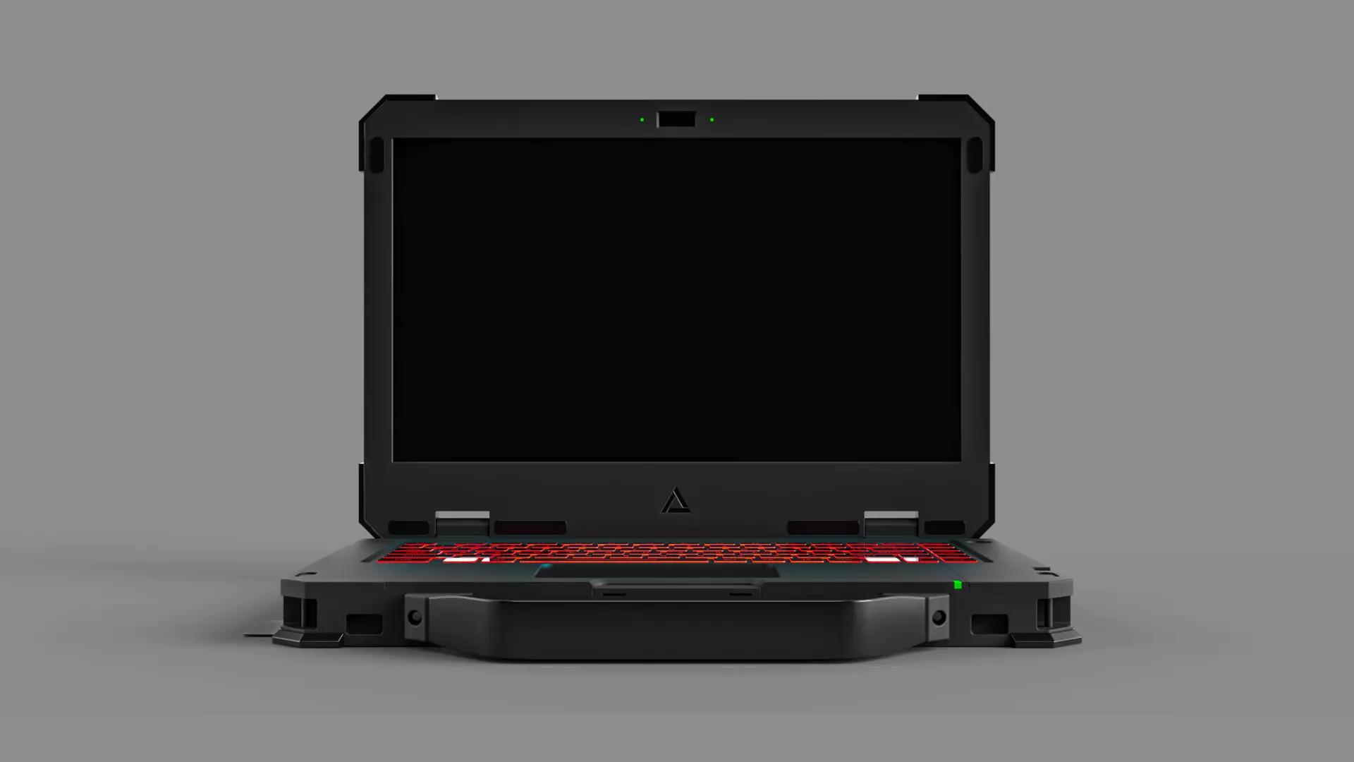 Laptop heavy-duty Low-poly 3D model_0