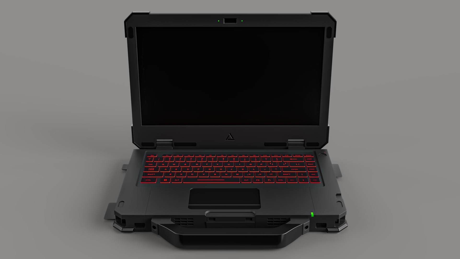 Laptop heavy-duty Low-poly 3D model_6