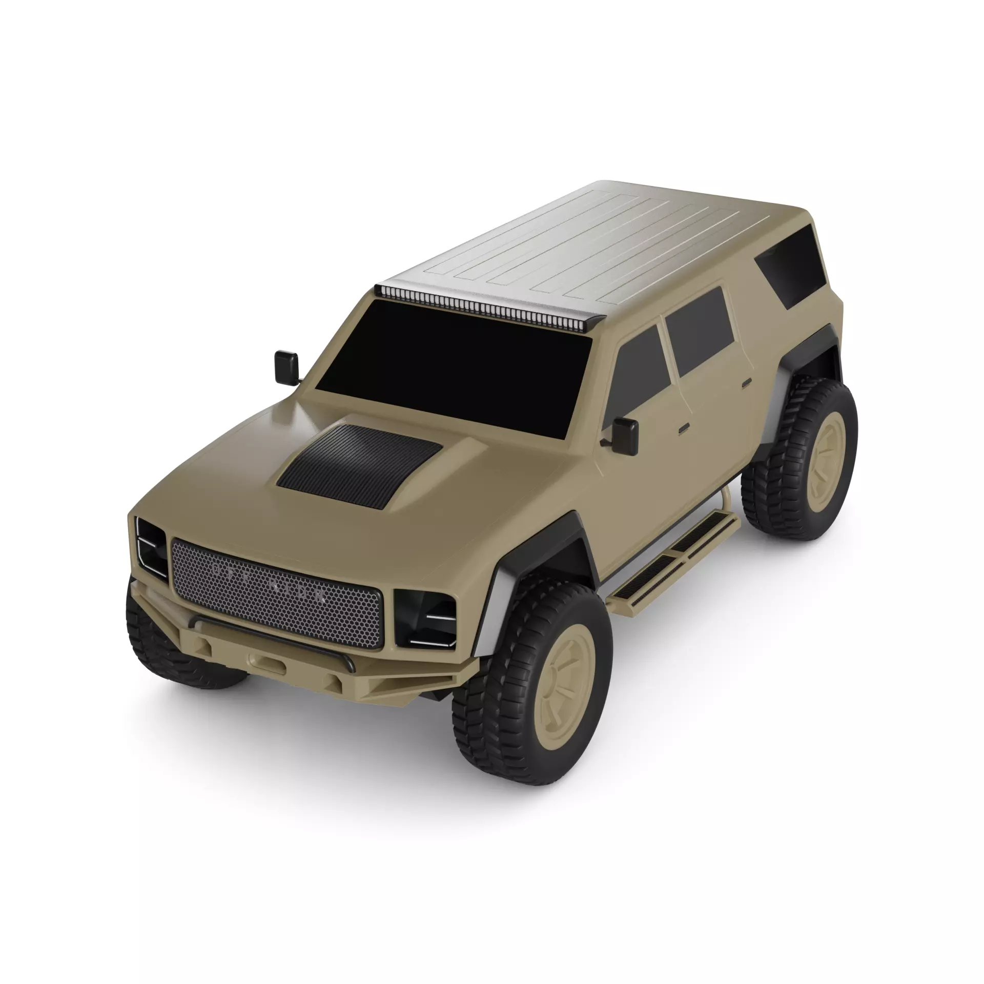 Dedicated Off Road car 3D model_0