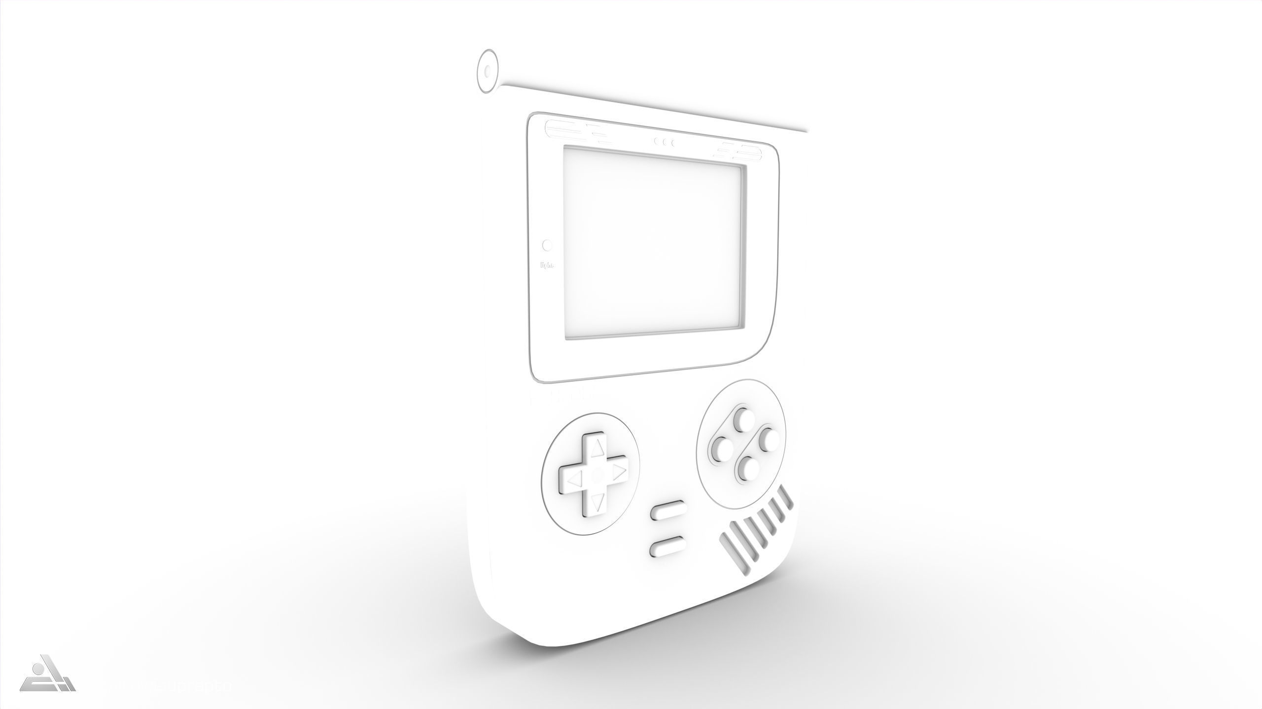 Portable gaming device 3D model_9