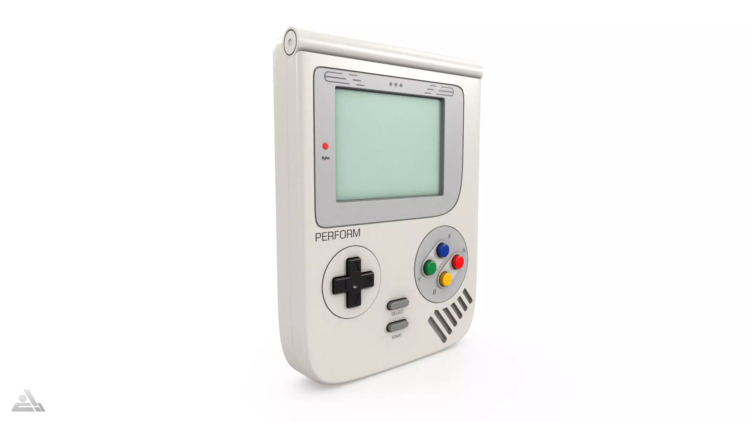 Portable gaming device 3D model_0