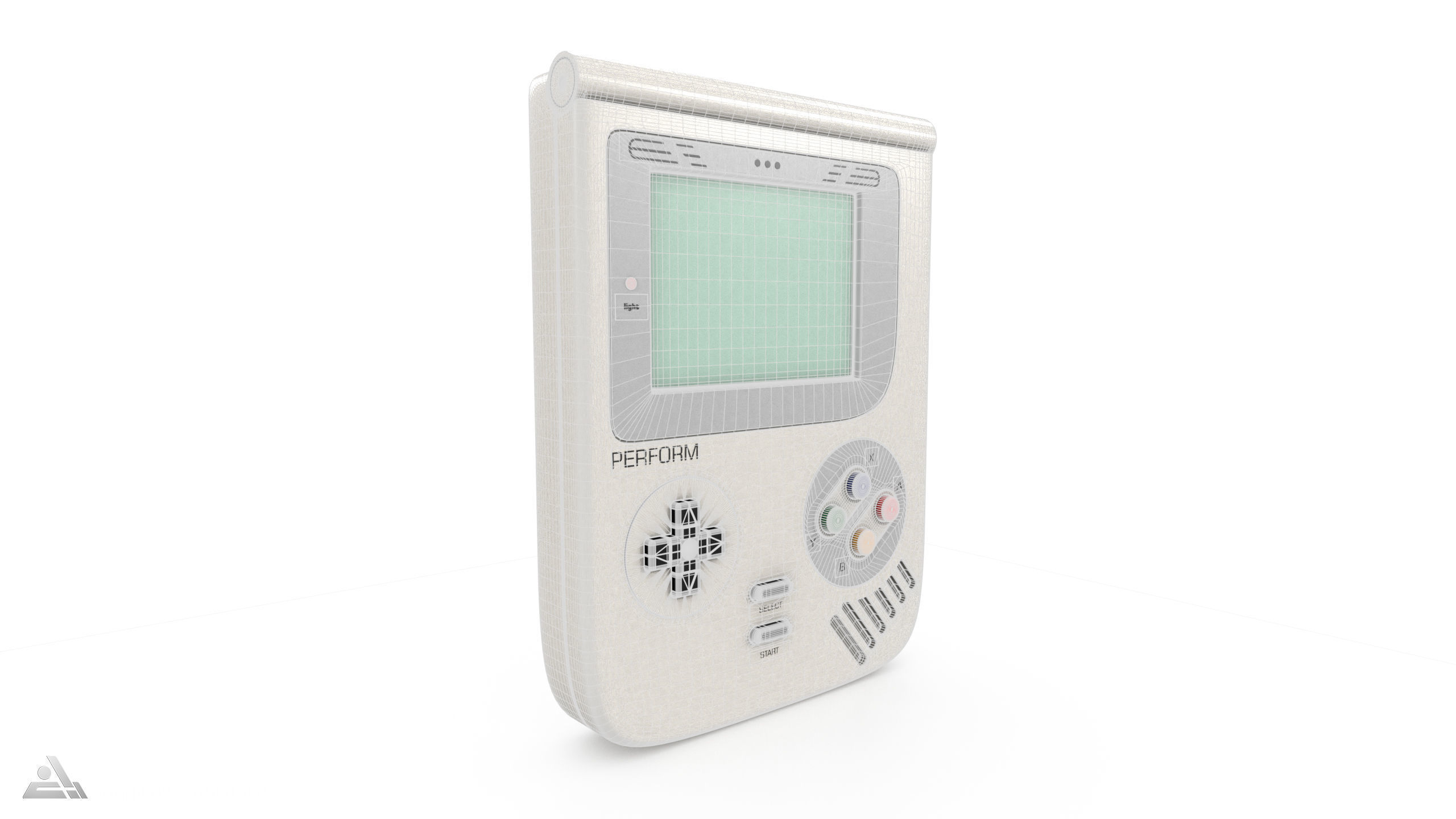 Portable gaming device 3D model_5
