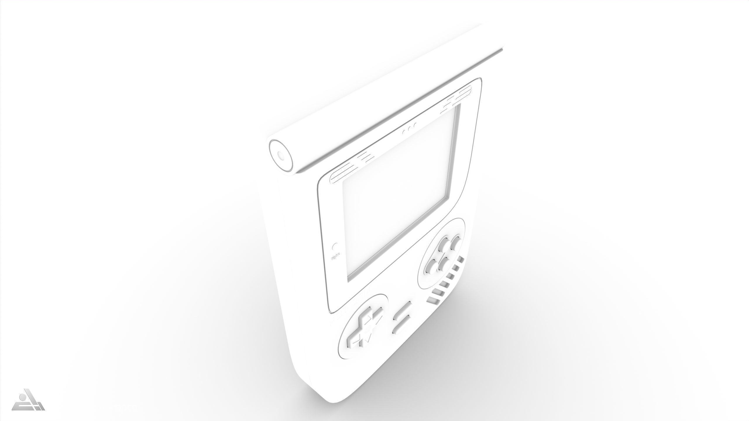 Portable gaming device 3D model_12