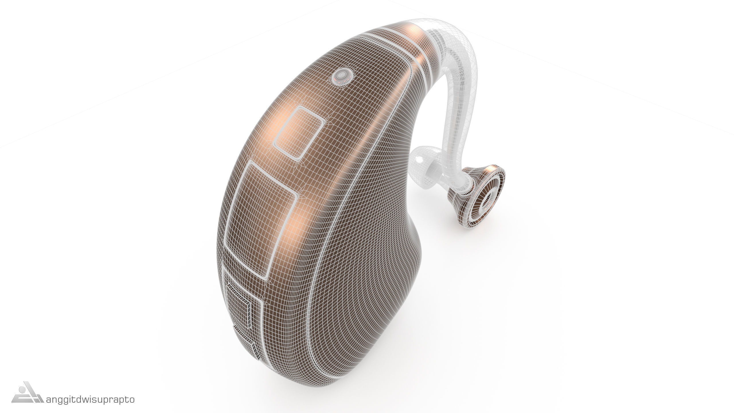 Hearing Aid 3D model_10