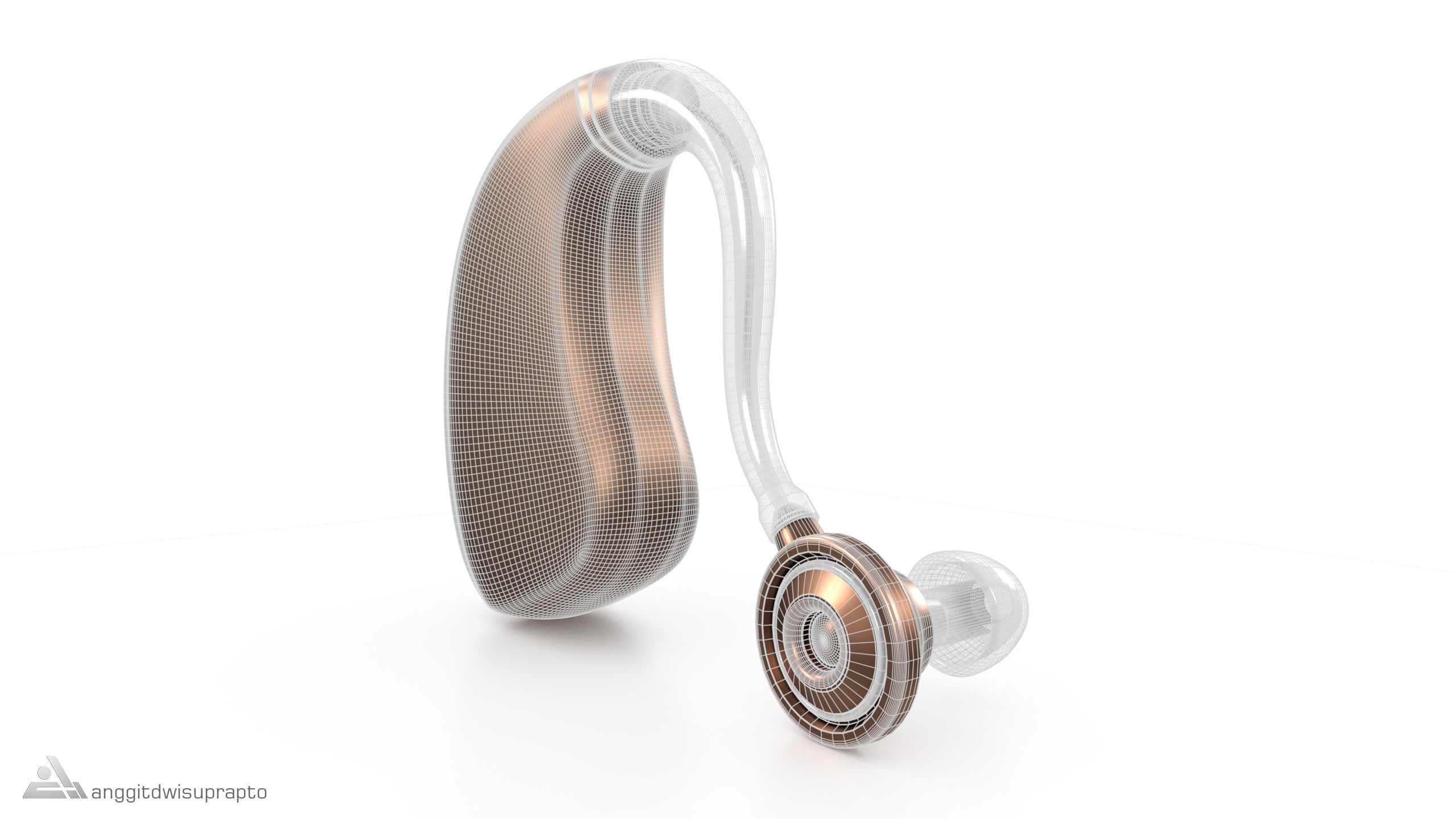Hearing Aid 3D model_4