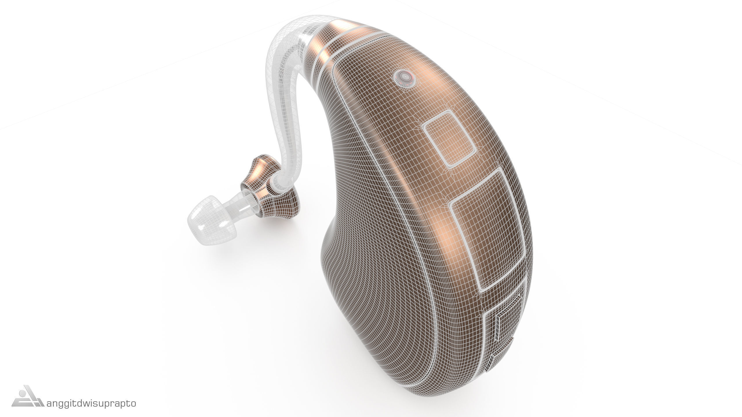 Hearing Aid 3D model_8