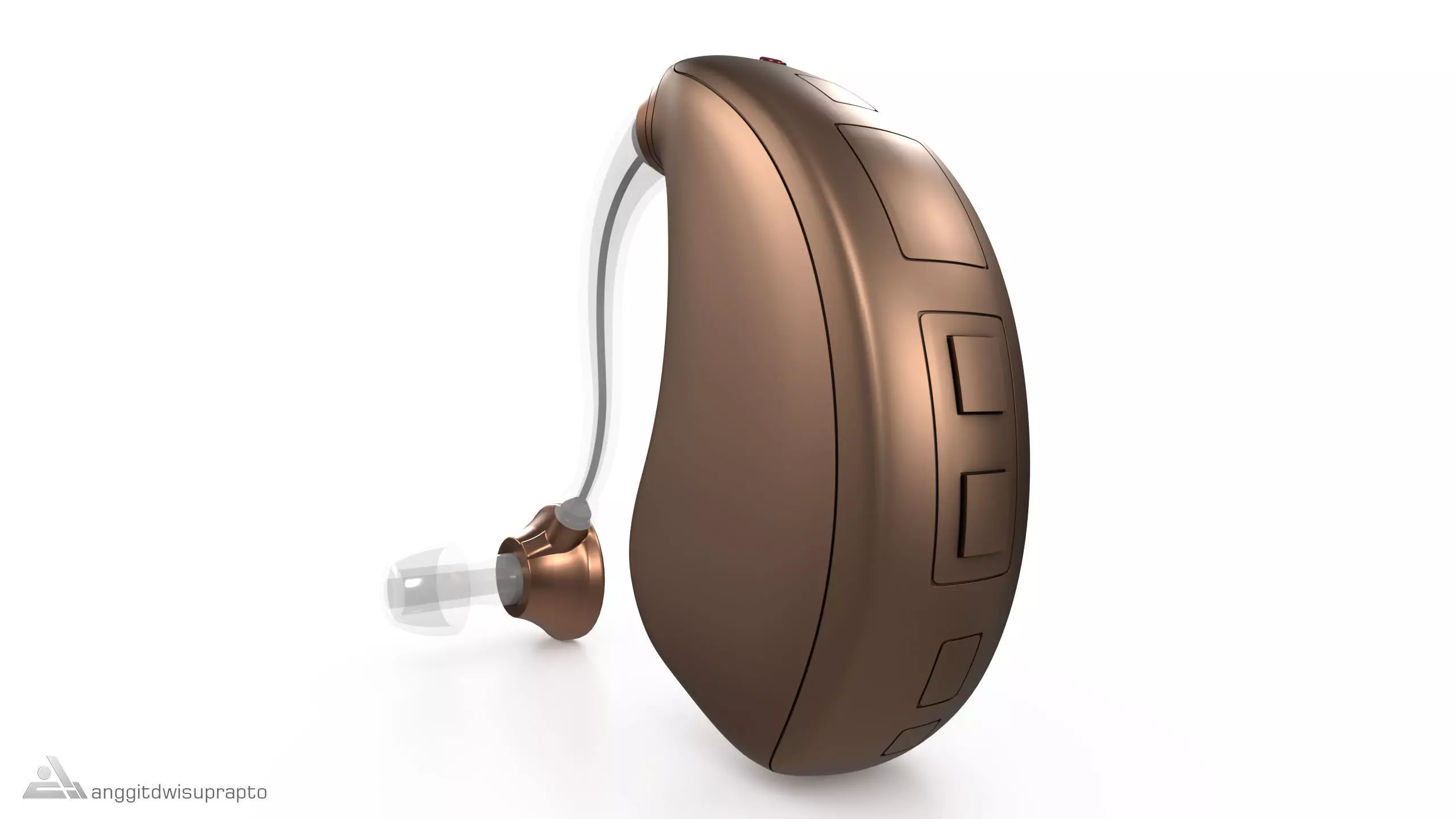 Hearing Aid 3D model_0