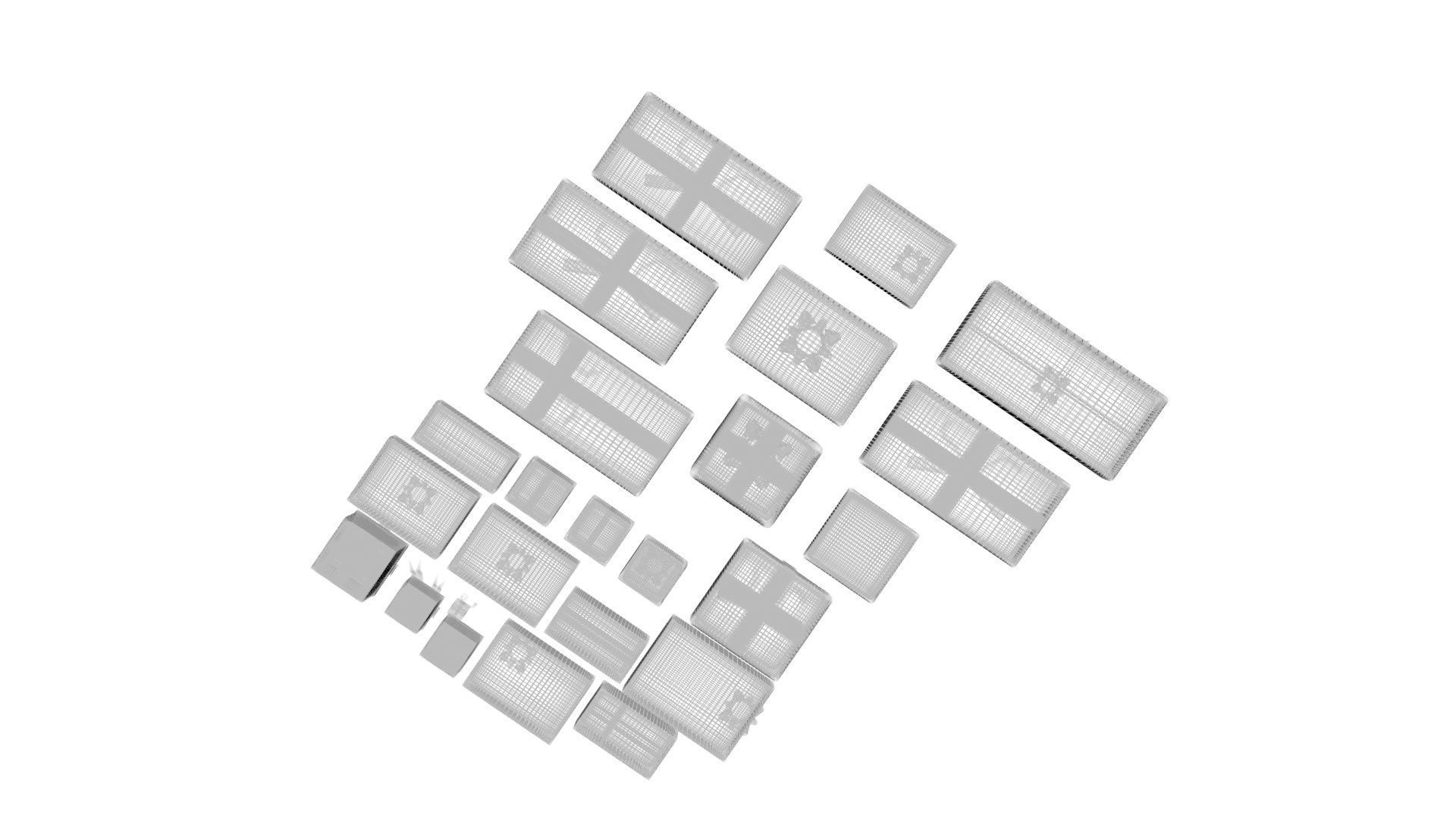 Christmas Gifts Set 3D model_23