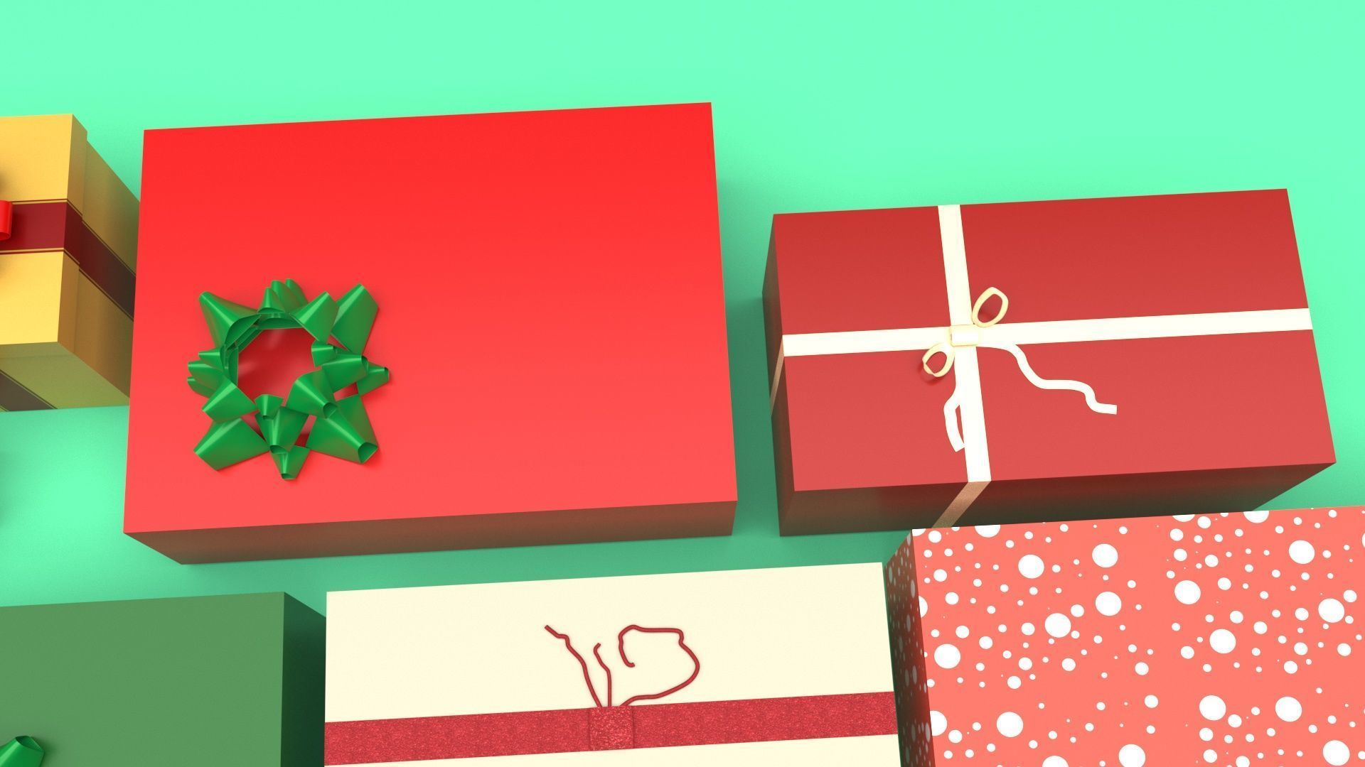 Christmas Gifts Set 3D model_76