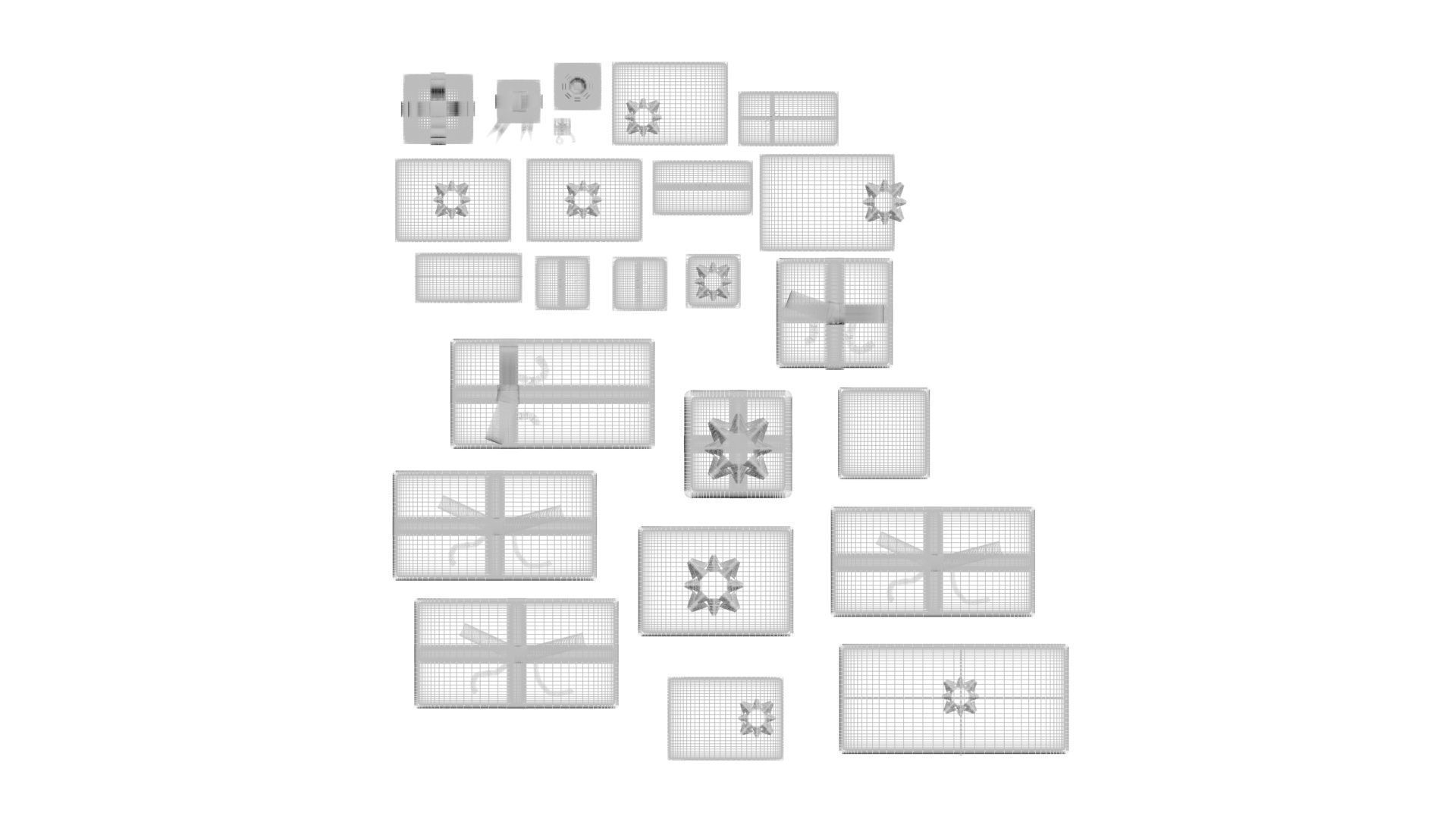 Christmas Gifts Set 3D model_26