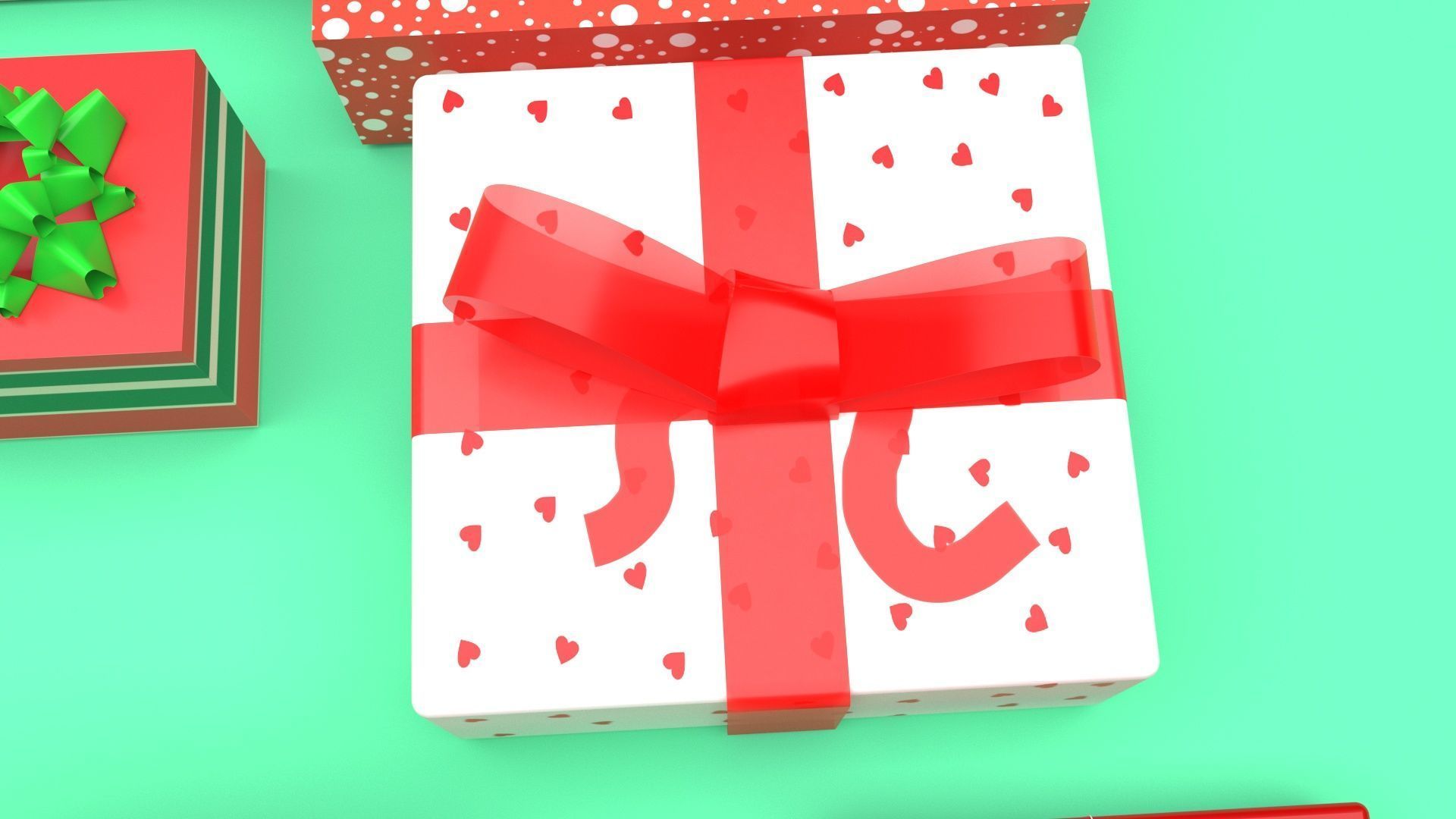 Christmas Gifts Set 3D model_81