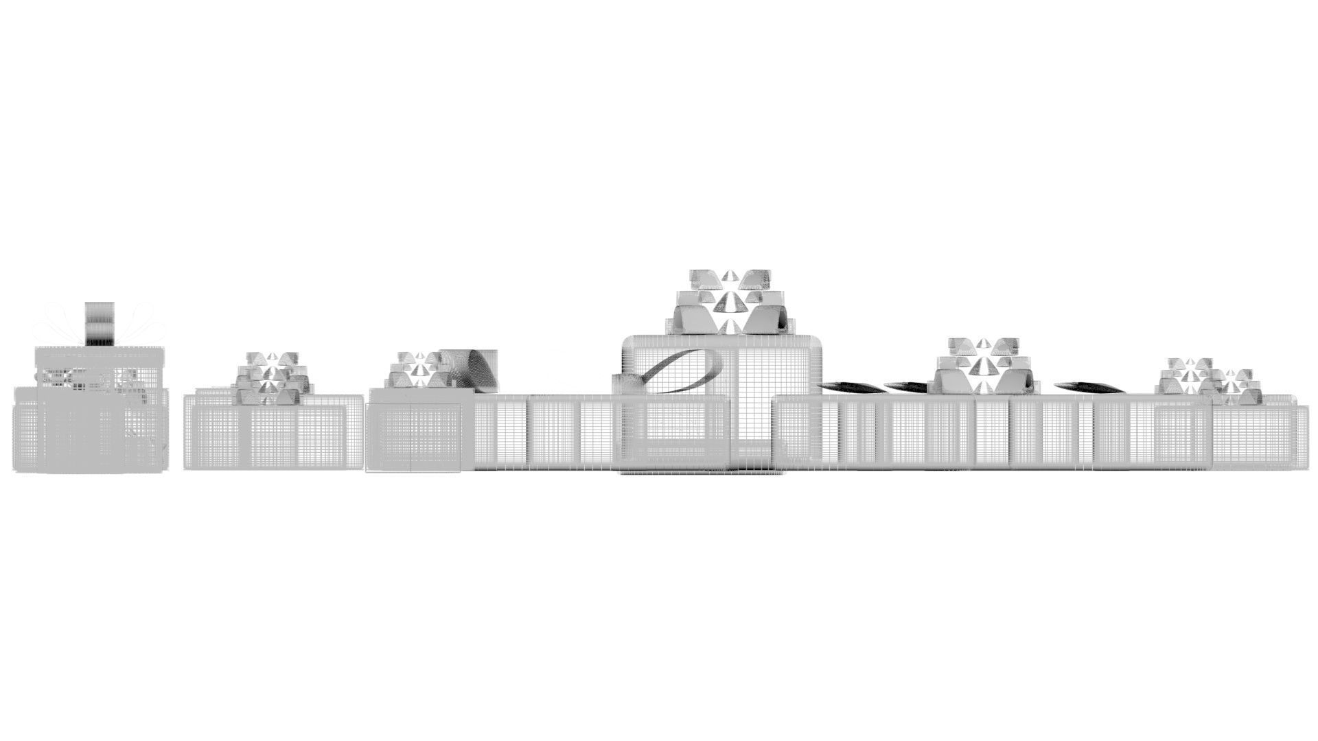 Christmas Gifts Set 3D model_28