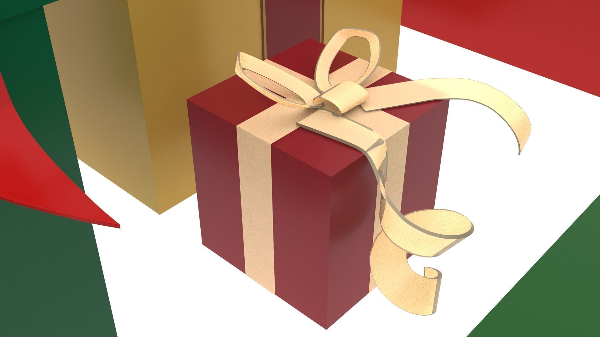 Christmas Gifts Set 3D model_10
