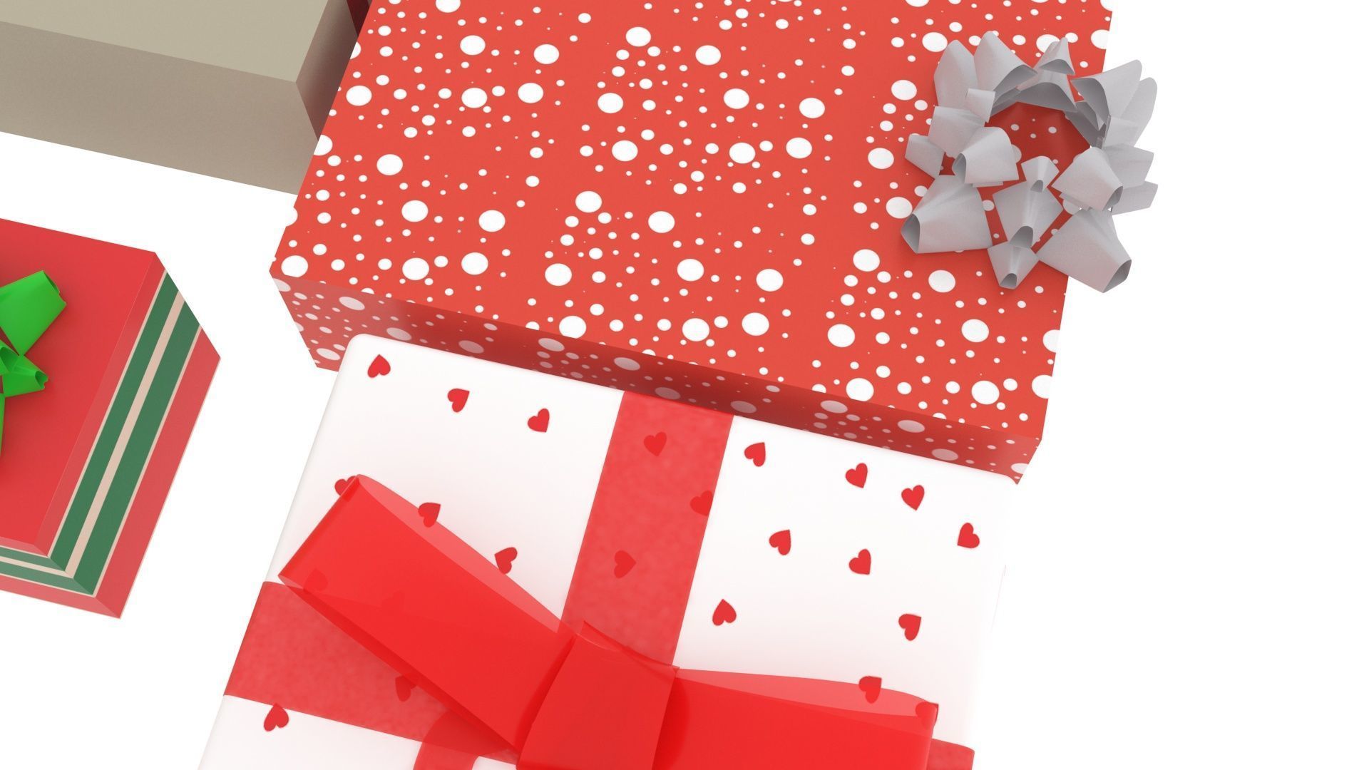 Christmas Gifts Set 3D model_7