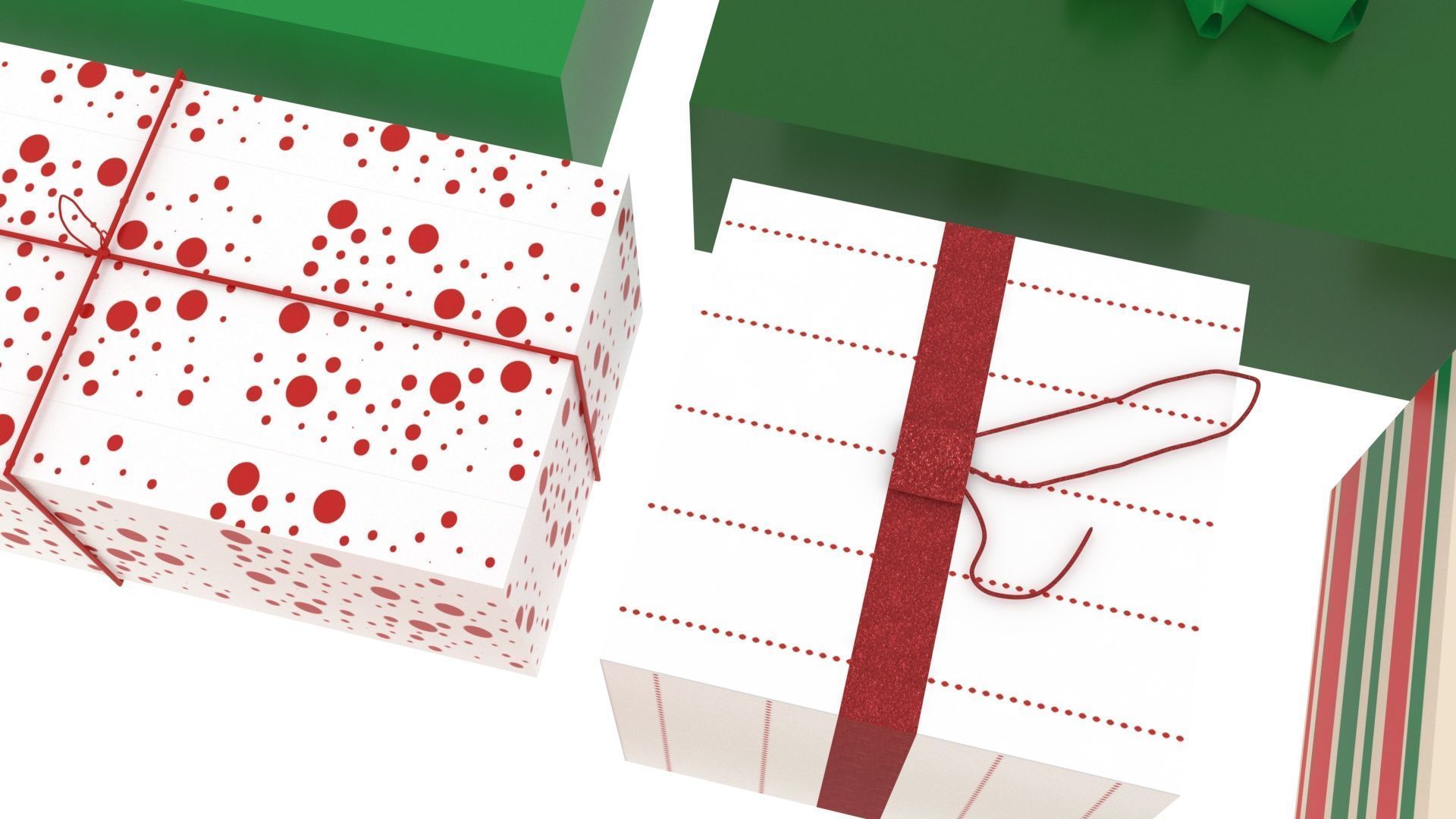 Christmas Gifts Set 3D model_6