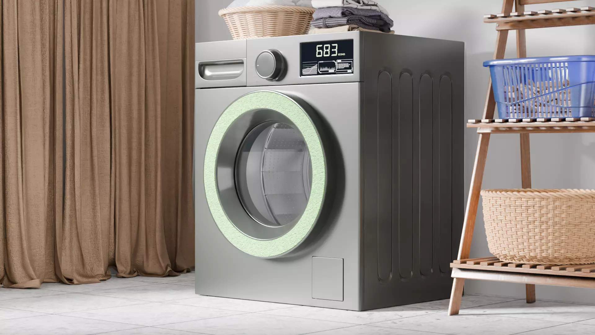 Washing Machine 3D model_0
