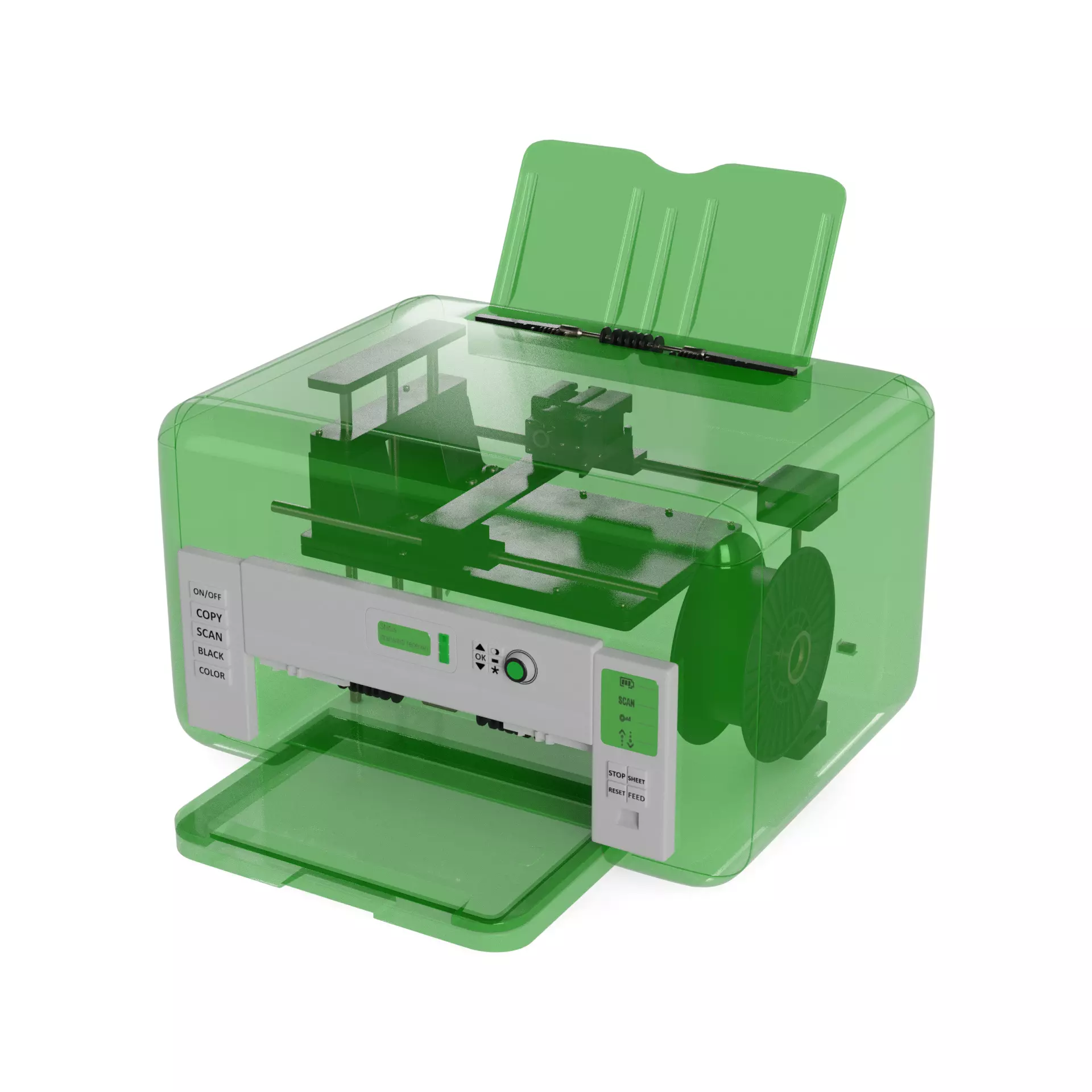 Printing Devices 80s 3D model_0