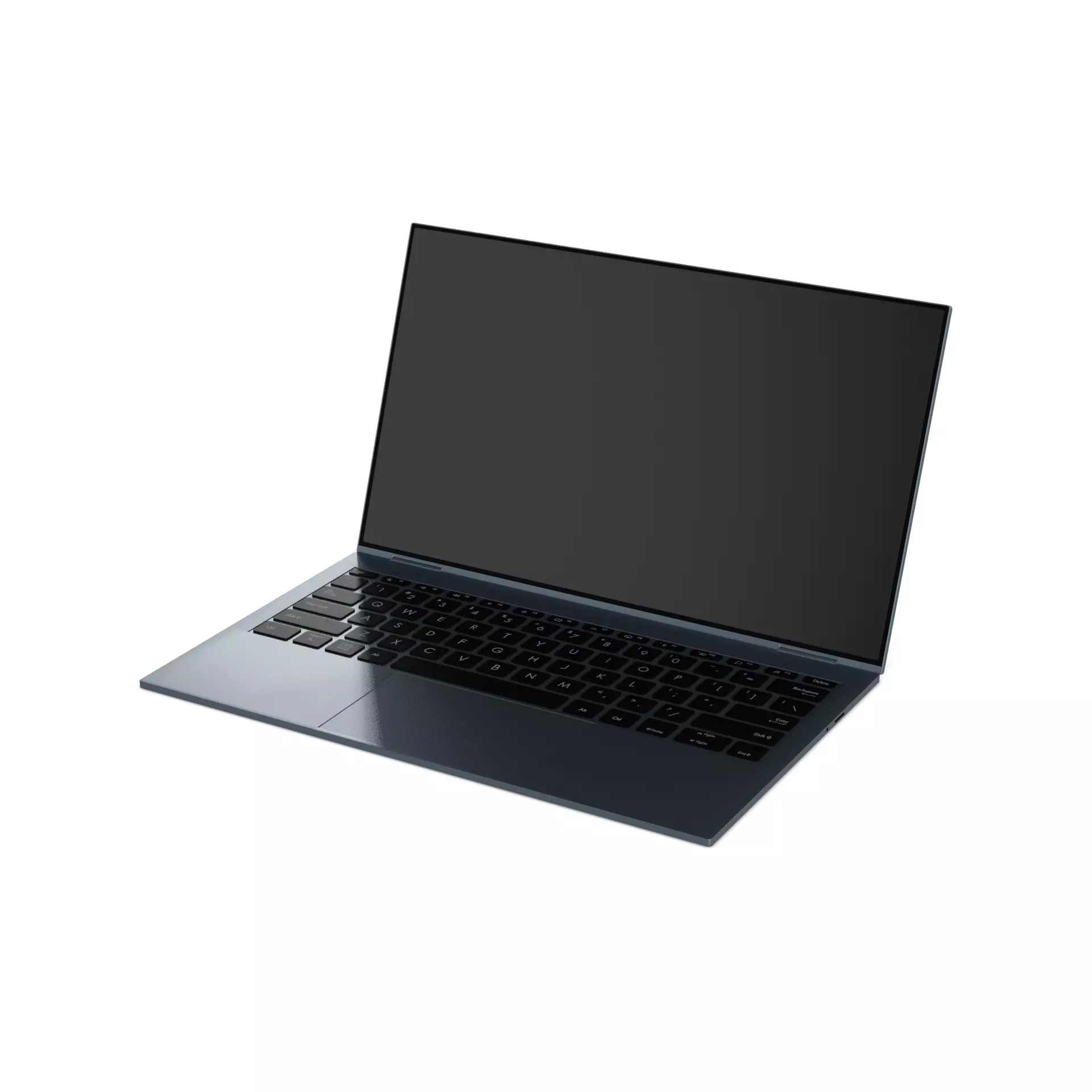 Laptop Business Low-poly 3D model_0