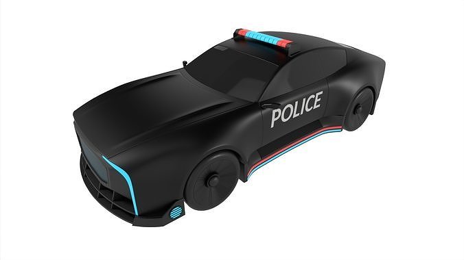 Police Vehicle 3D model 2