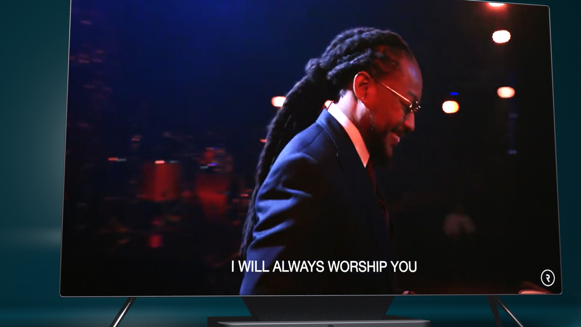 Flat Screen TV Set Modern Low-poly 3D model_33