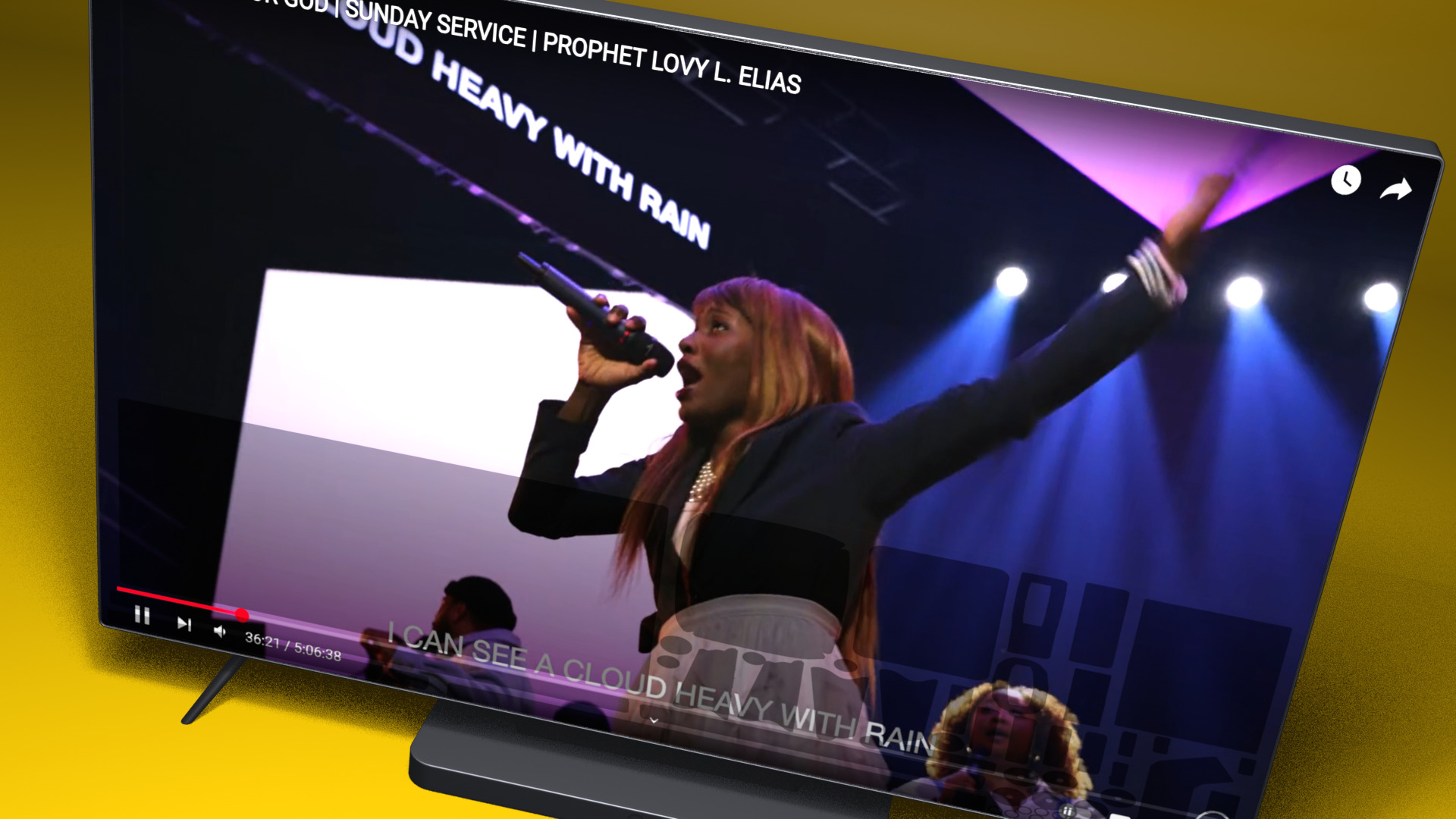 Flat Screen TV Set Modern Low-poly 3D model_8