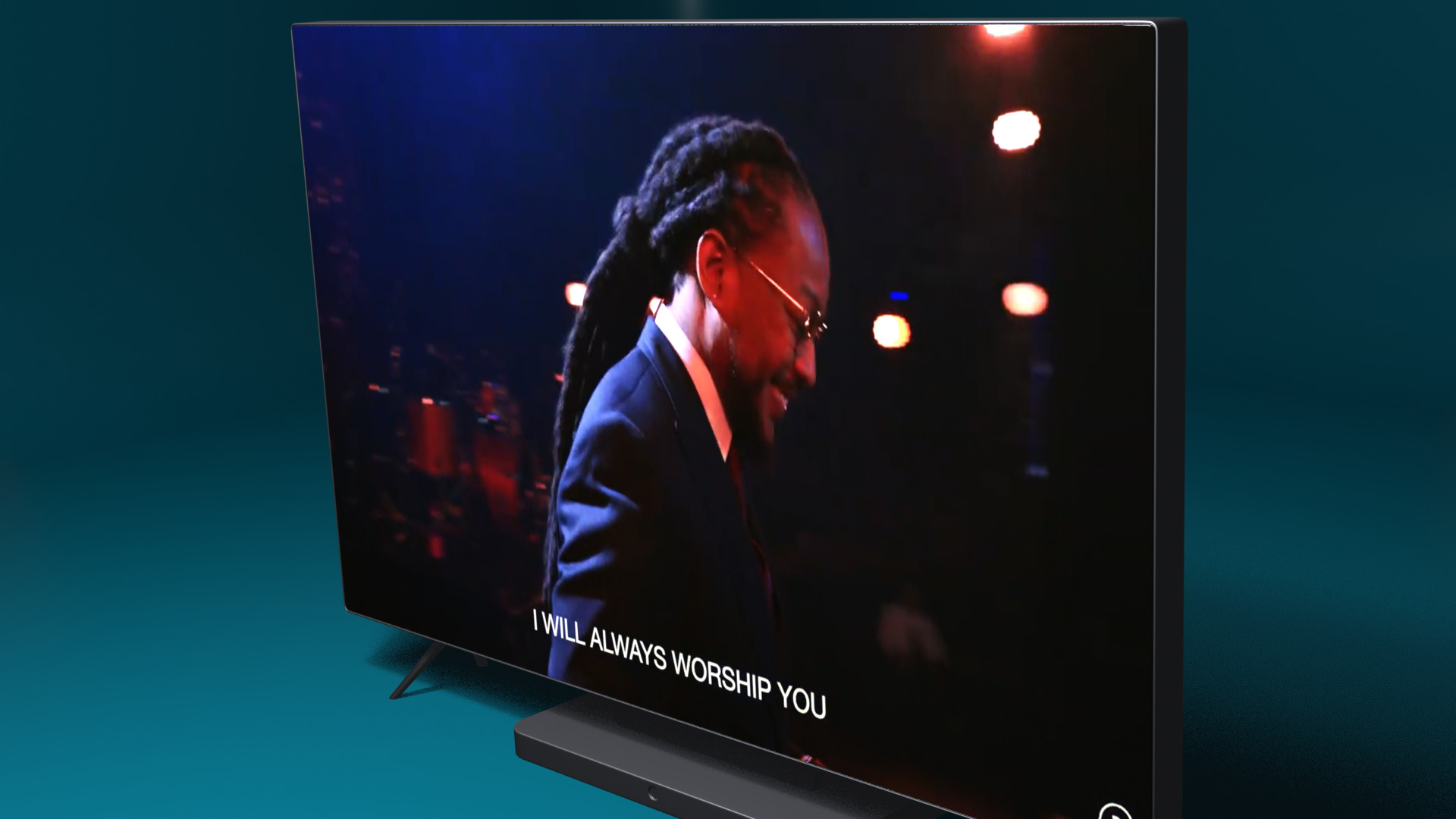 Flat Screen TV Set Modern Low-poly 3D model_31