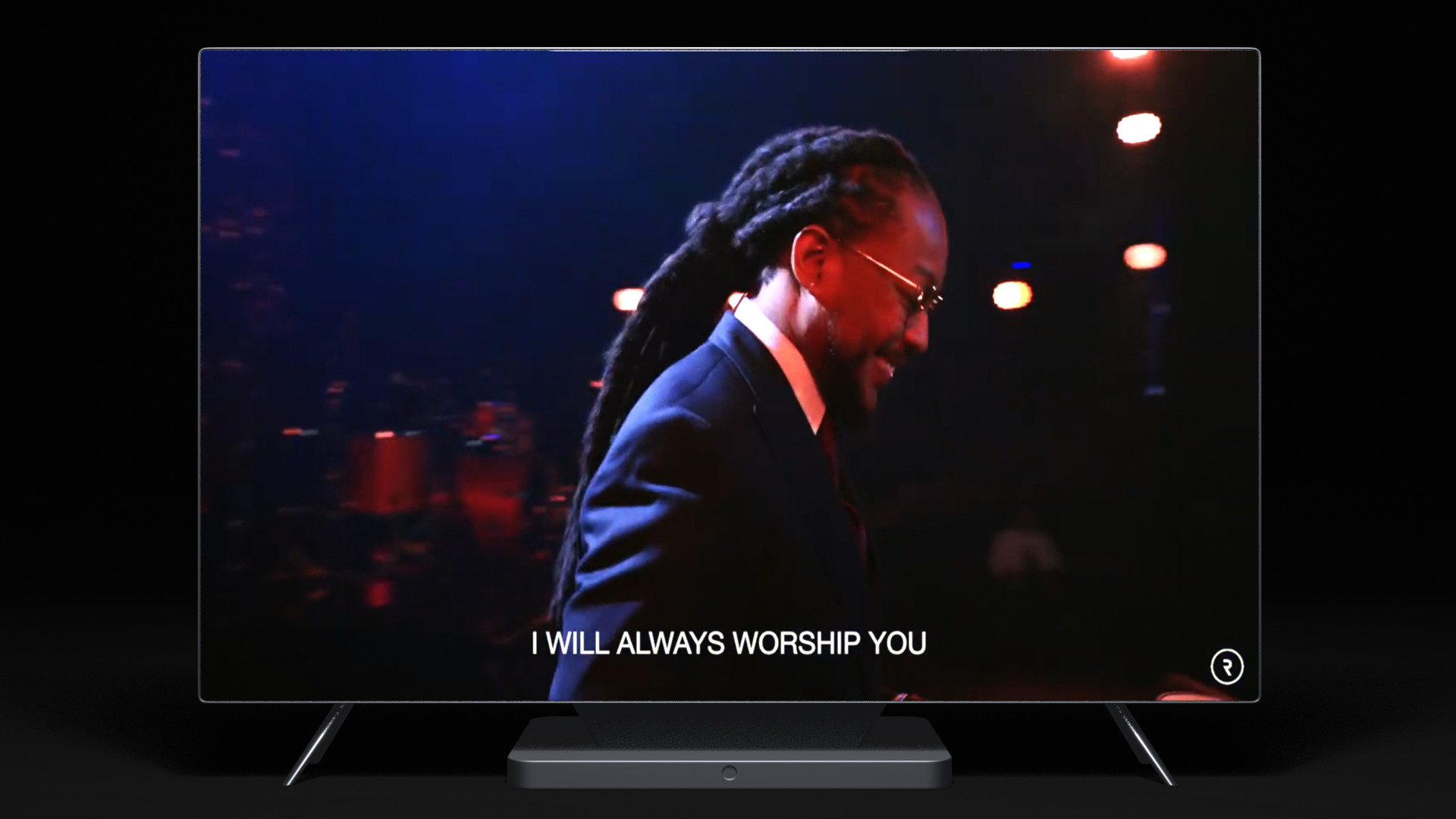 Flat Screen TV Set Modern Low-poly 3D model_39