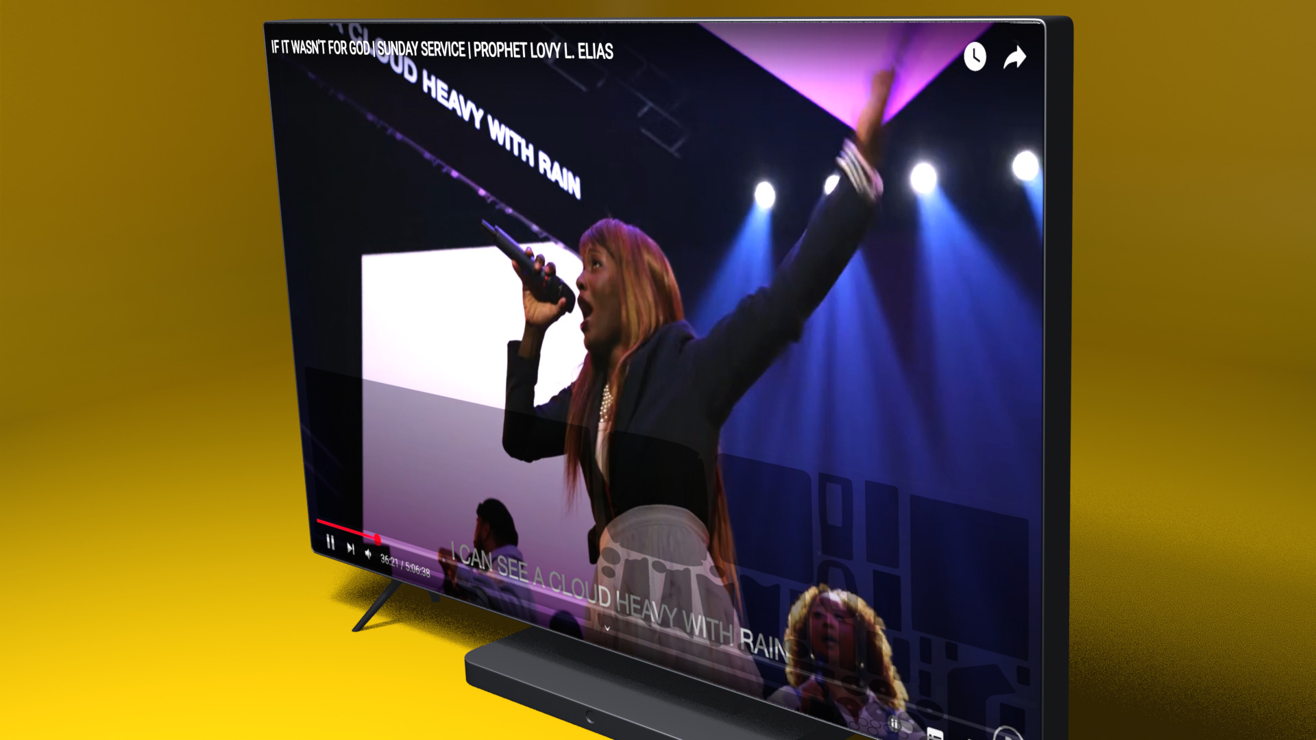 Flat Screen TV Set Modern Low-poly 3D model_16