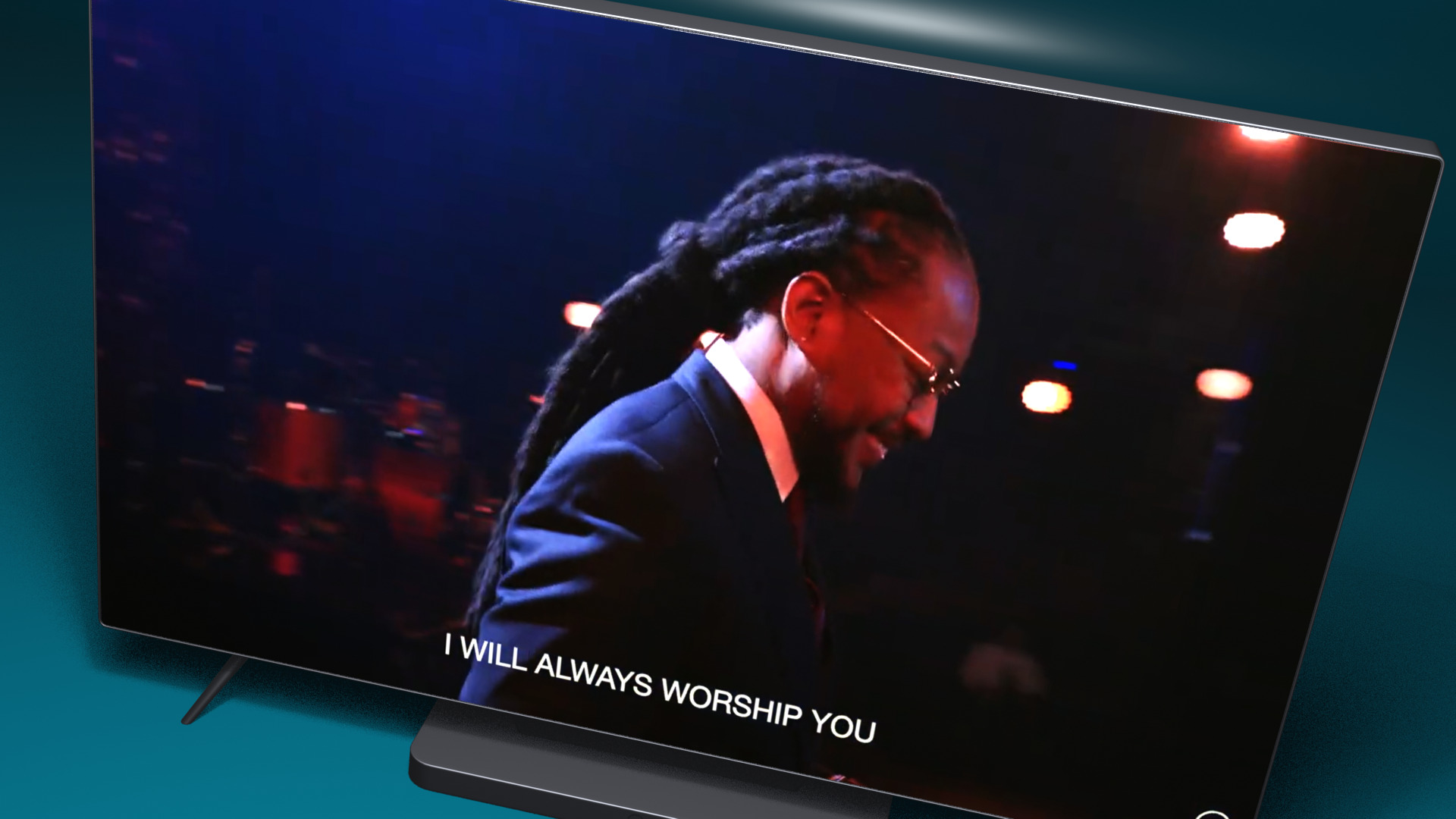 Flat Screen TV Set Modern Low-poly 3D model_20