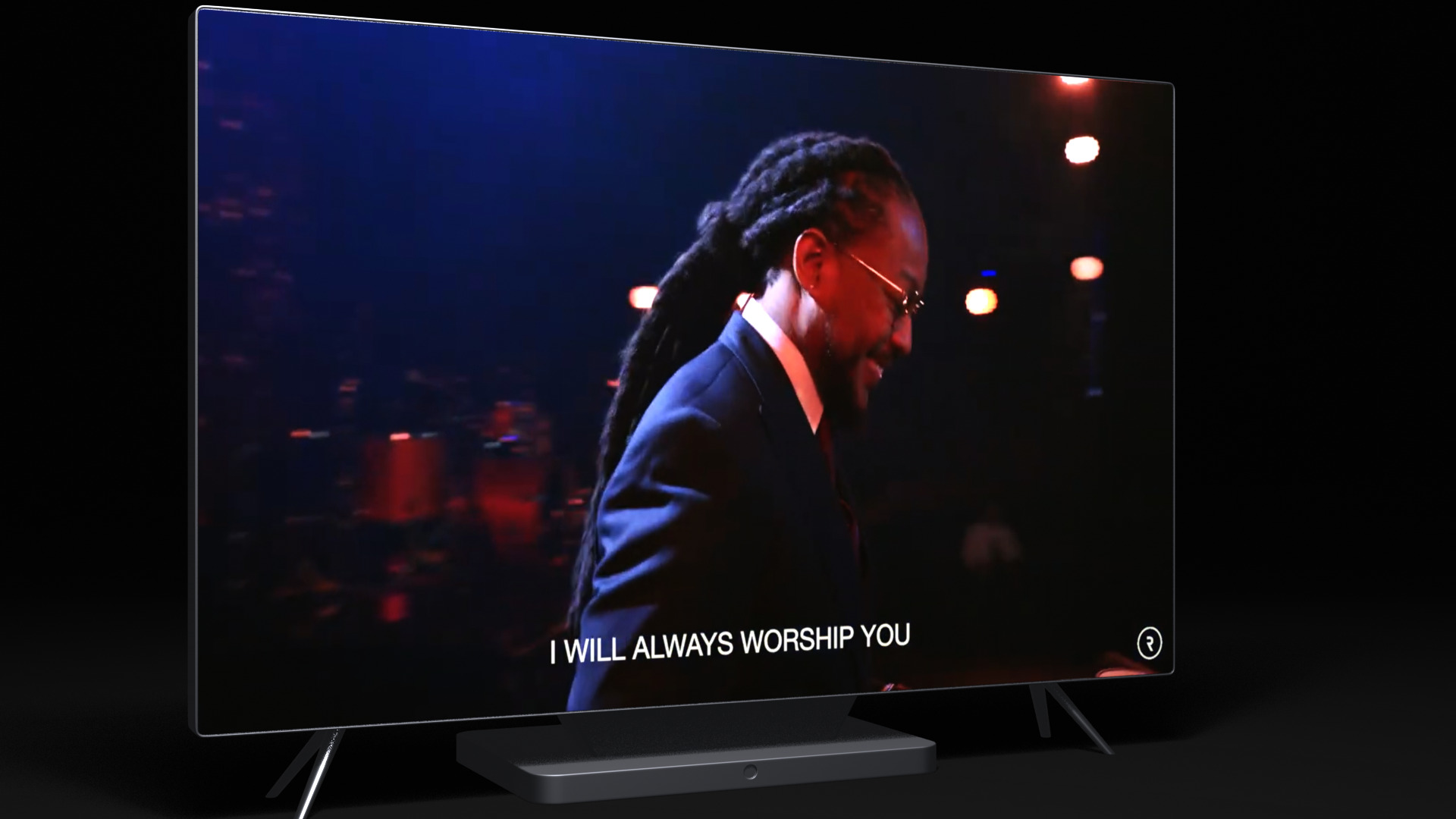 Flat Screen TV Set Modern Low-poly 3D model_38