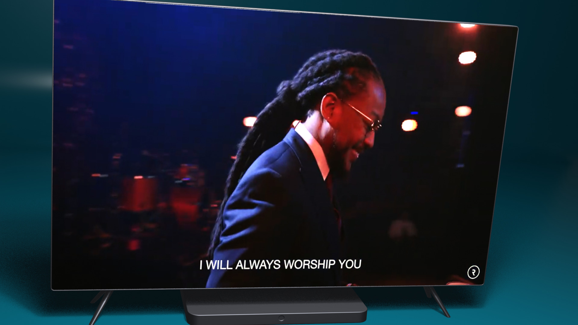 Flat Screen TV Set Modern Low-poly 3D model_25