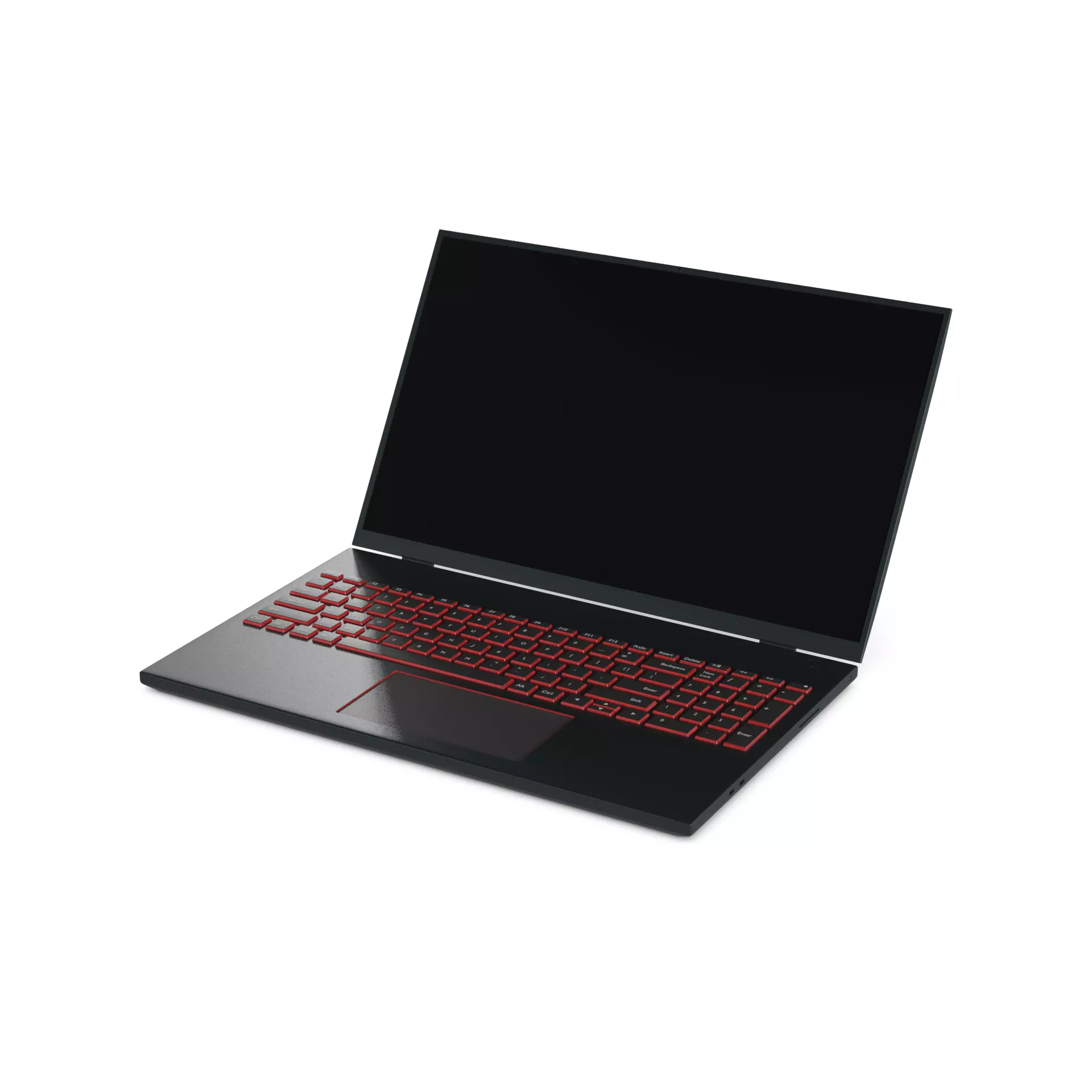 Laptop Low-poly 3D model_0