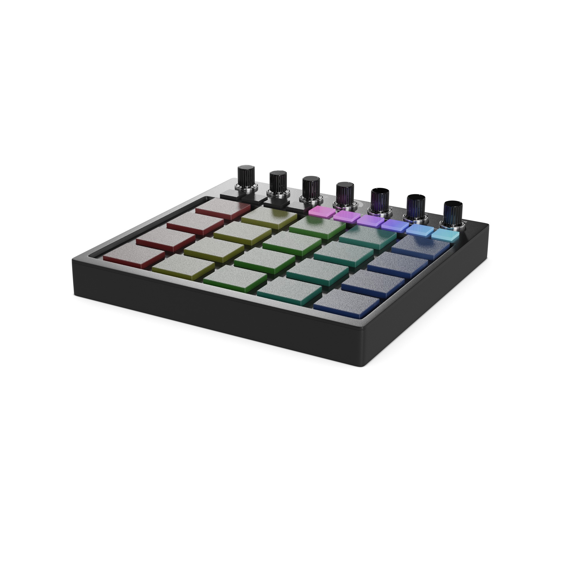 MIDI Drum Pad Low-poly 3D model_15