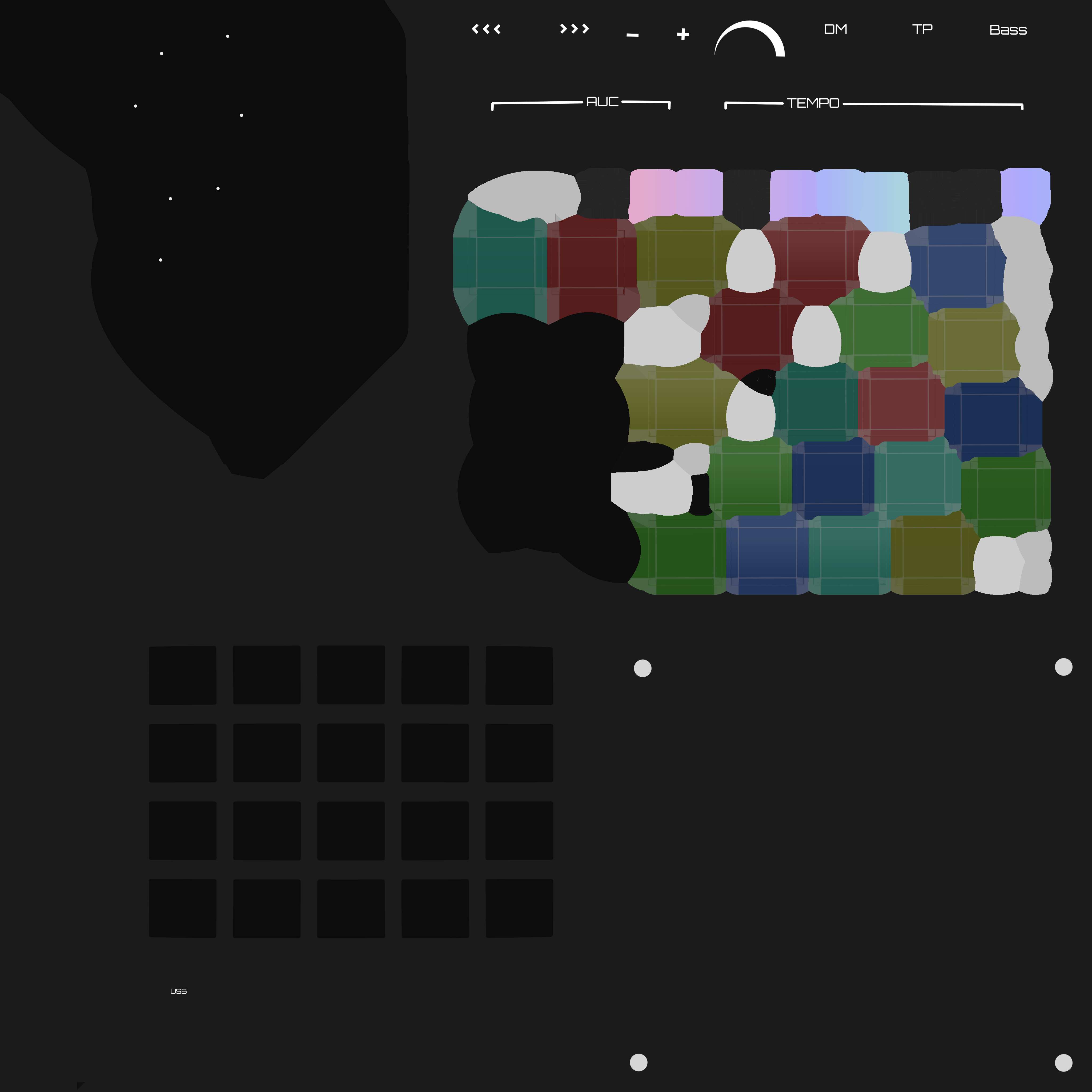 MIDI Drum Pad Low-poly 3D model_10