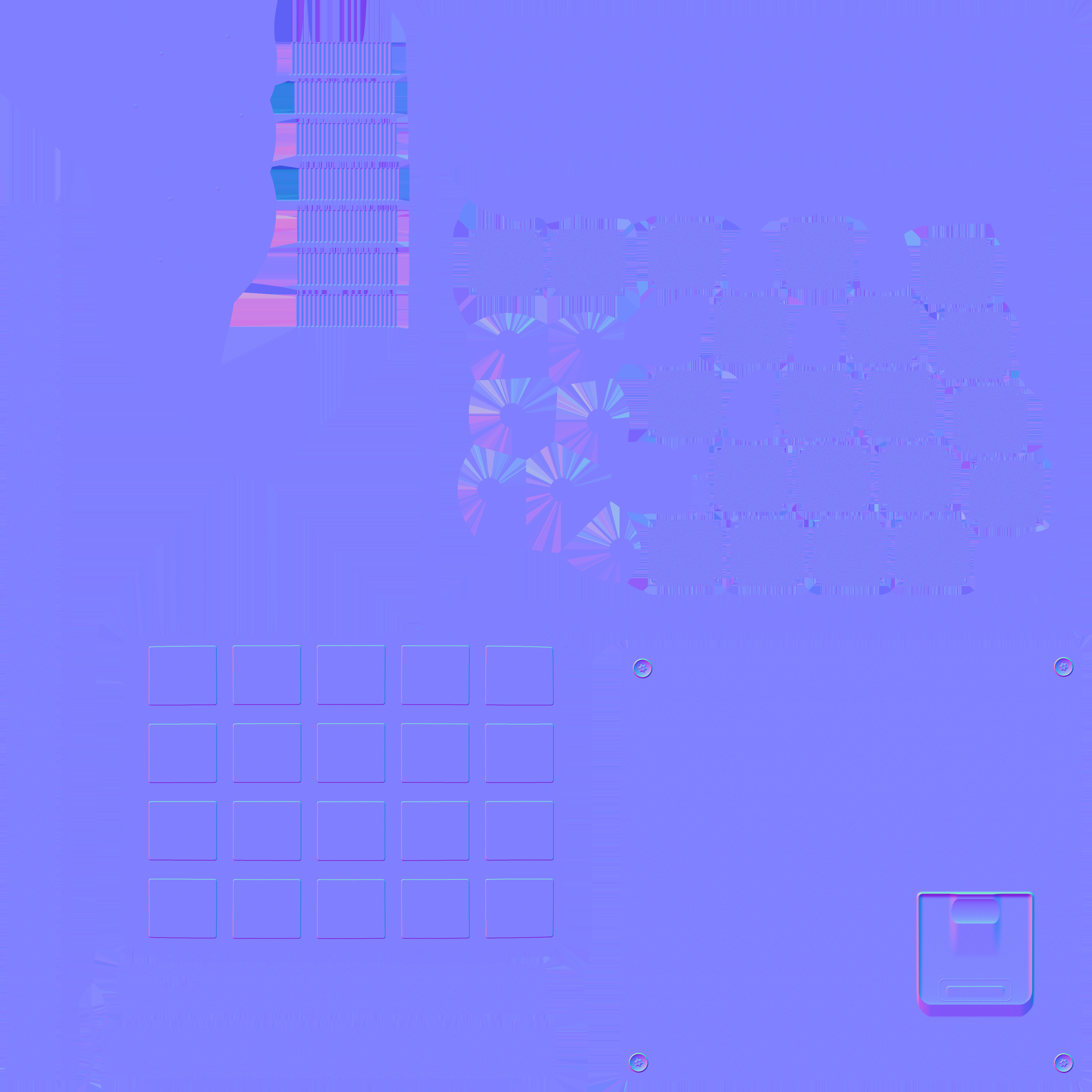 MIDI Drum Pad Low-poly 3D model_13