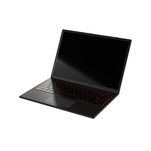 Laptop Ultrabook Low-poly 3D model