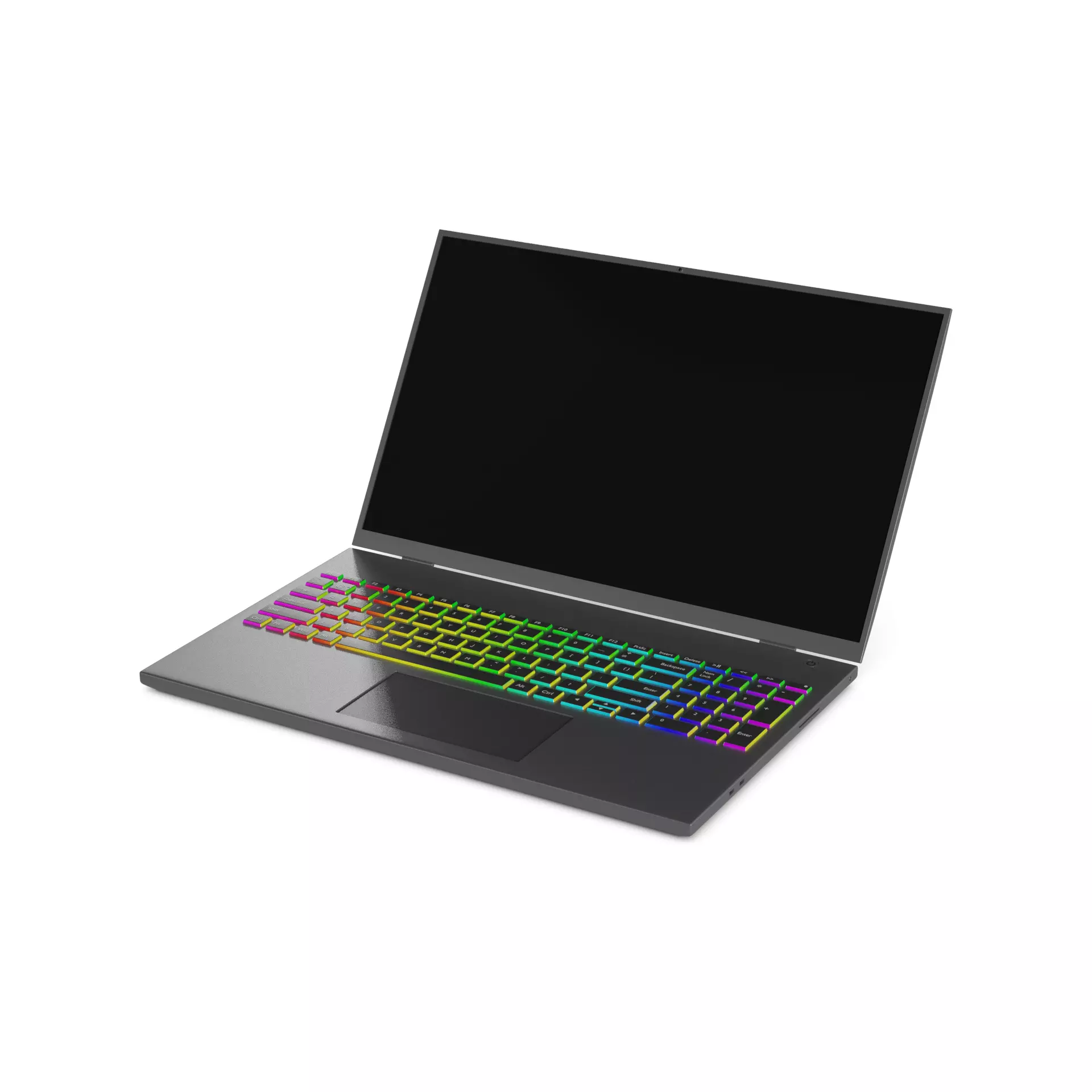 Laptop Low-poly 3D model_0