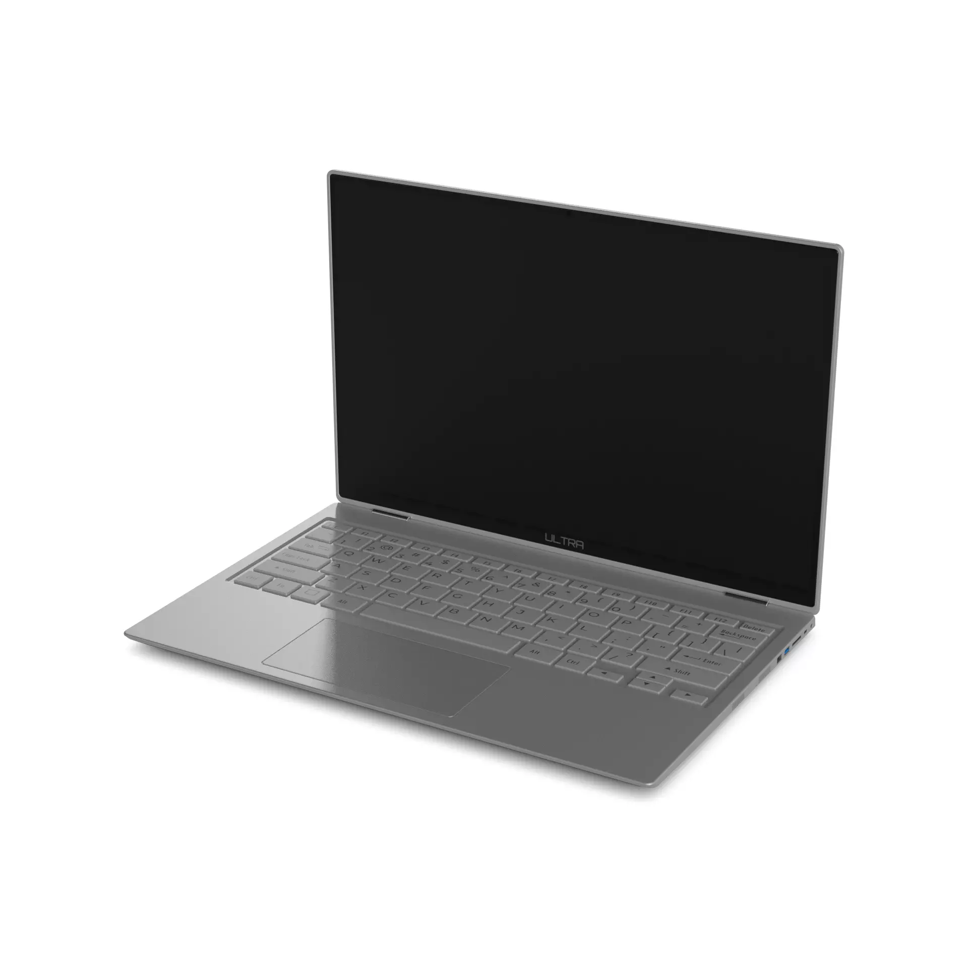 Laptop Ultrabook Low-poly 3D model_0
