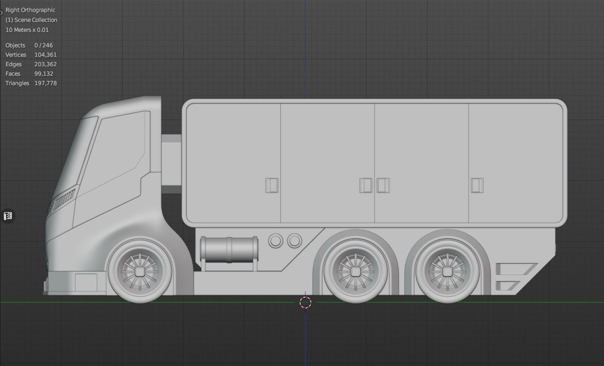 Utility Truck 3D model_10
