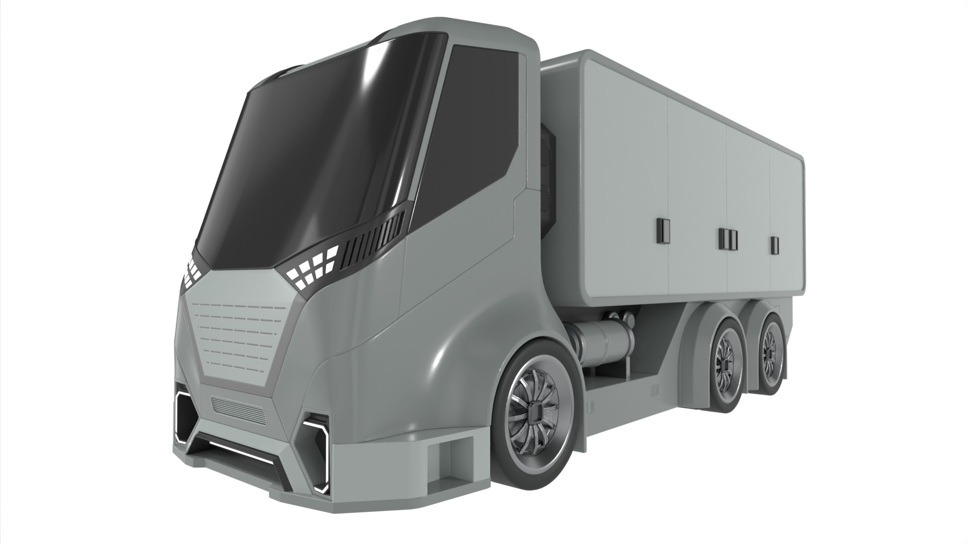 Utility Truck 3D model_2