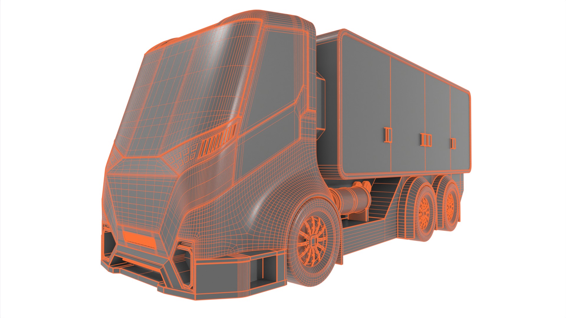 Utility Truck 3D model_11