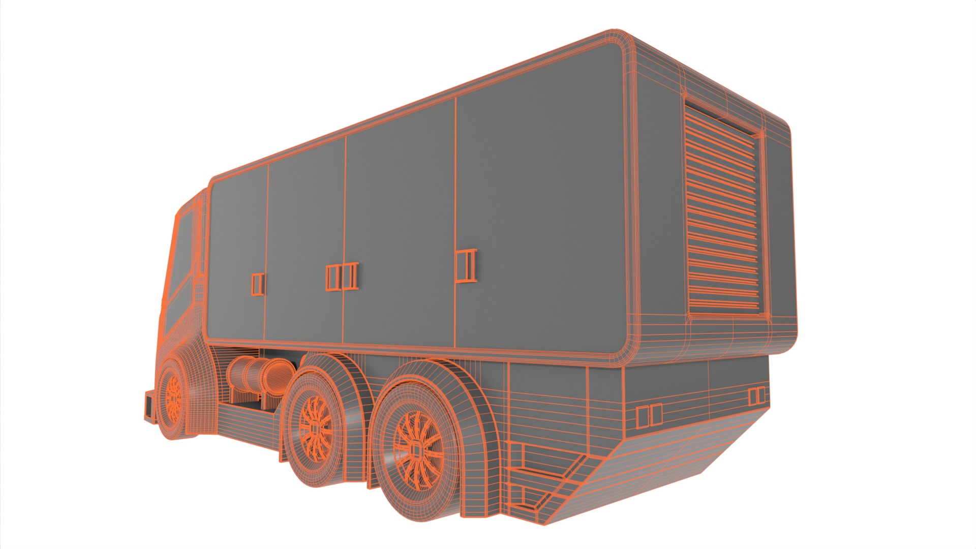 Utility Truck 3D model_12