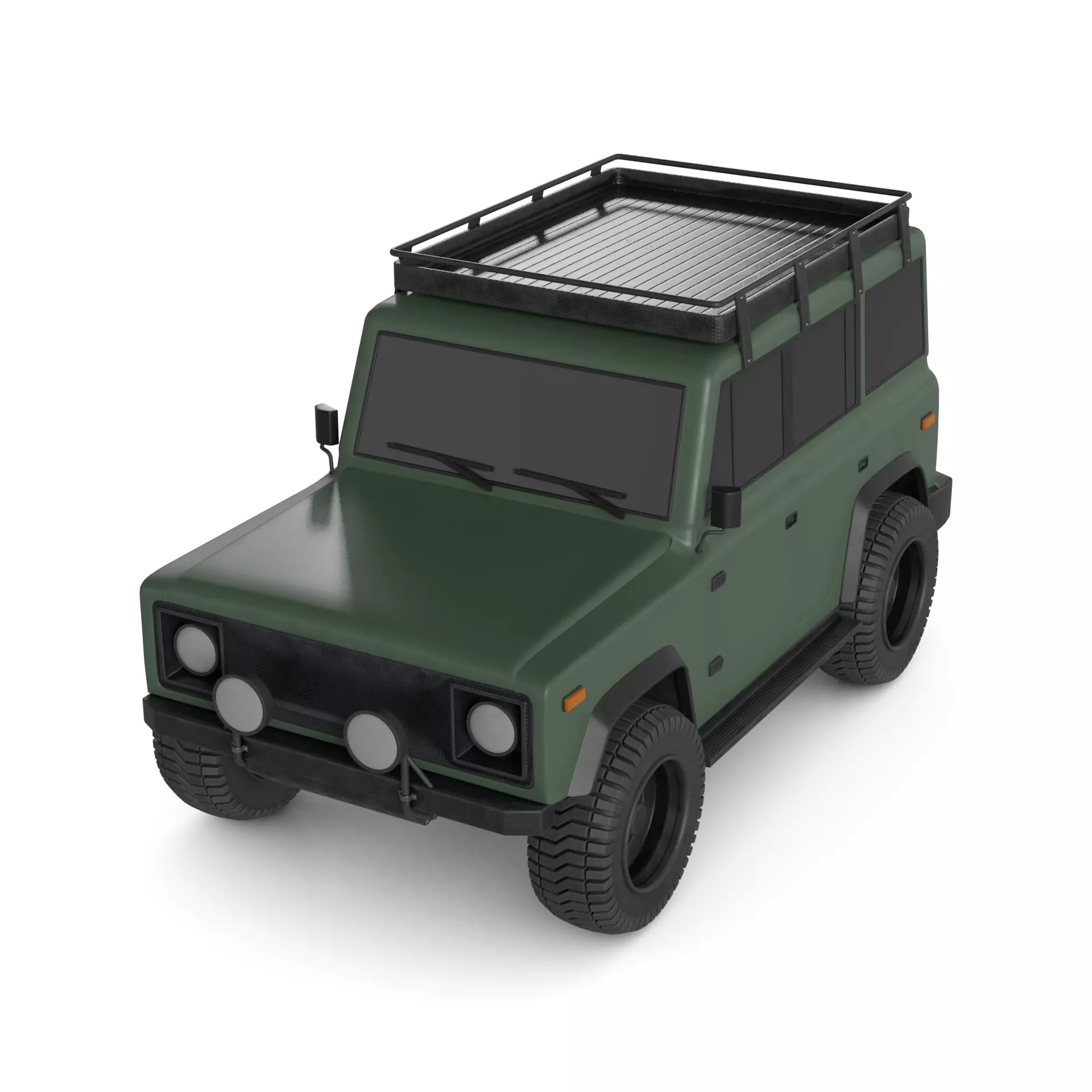 Dedicated Off Road car 3D model_0