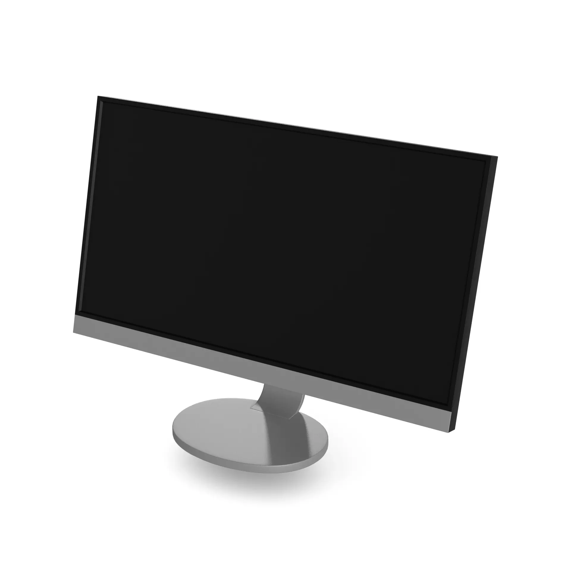 Monitor LCD Low-poly 3D model_0