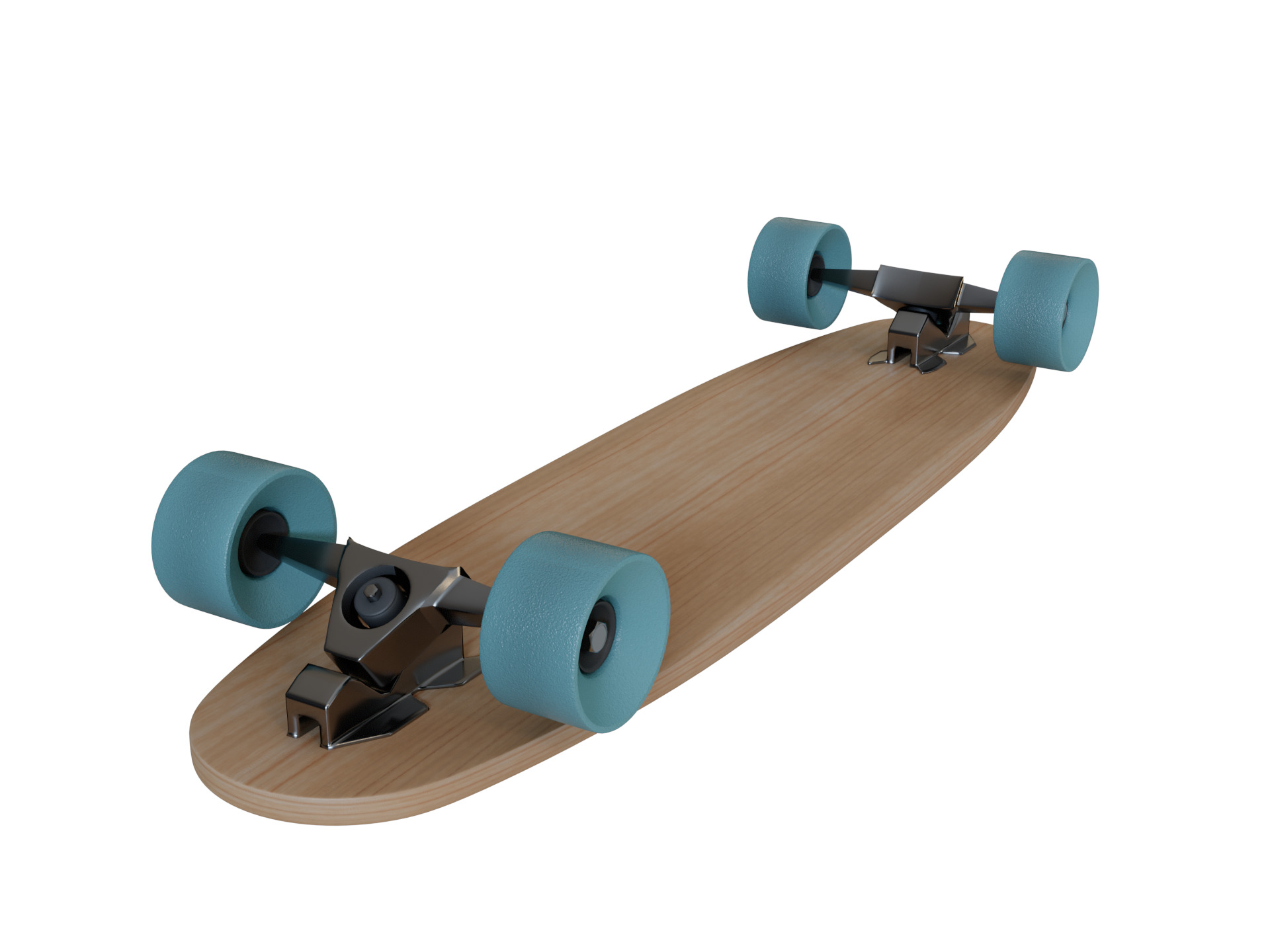 Longboard 3D model_2