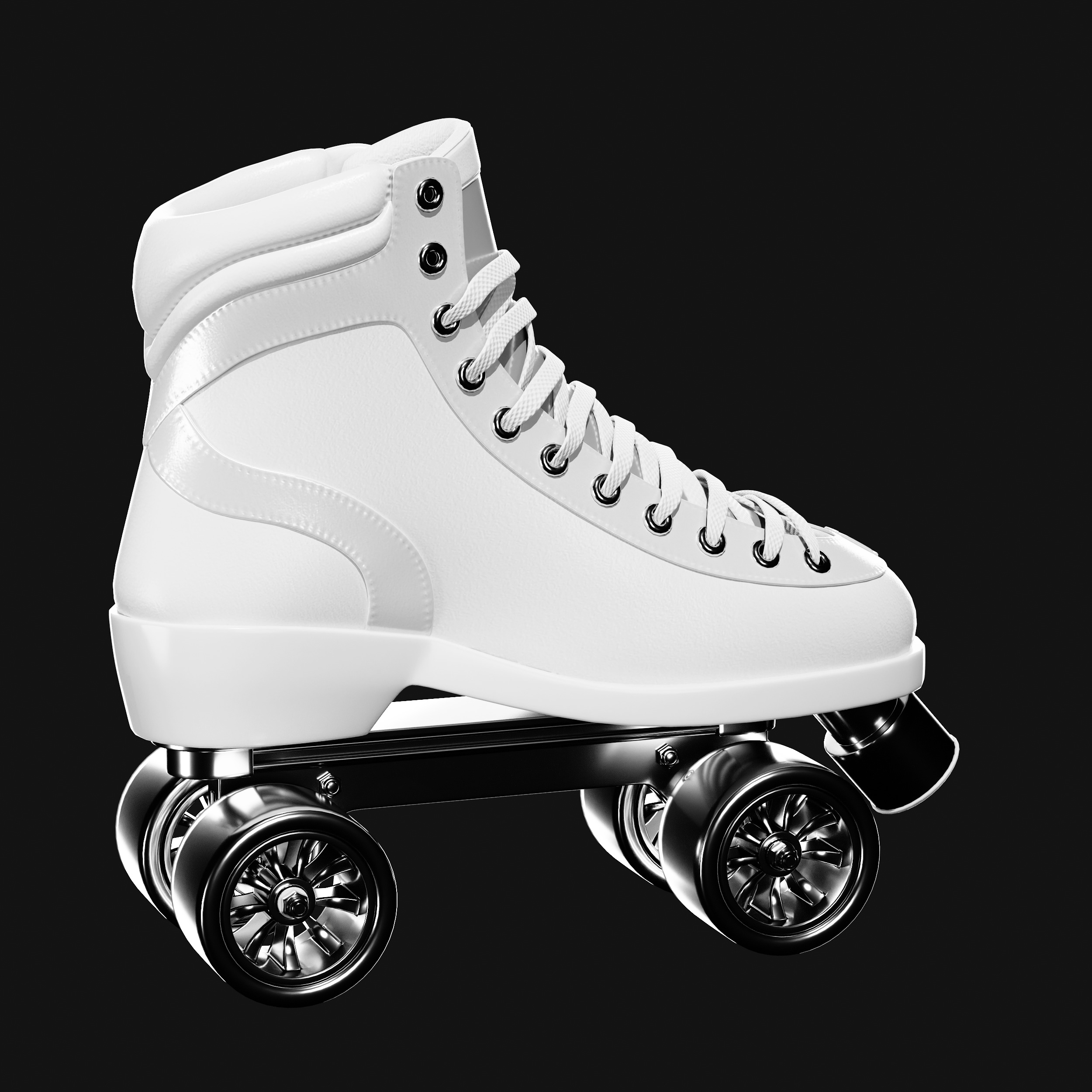 Quad Roller Skate 3D model_36