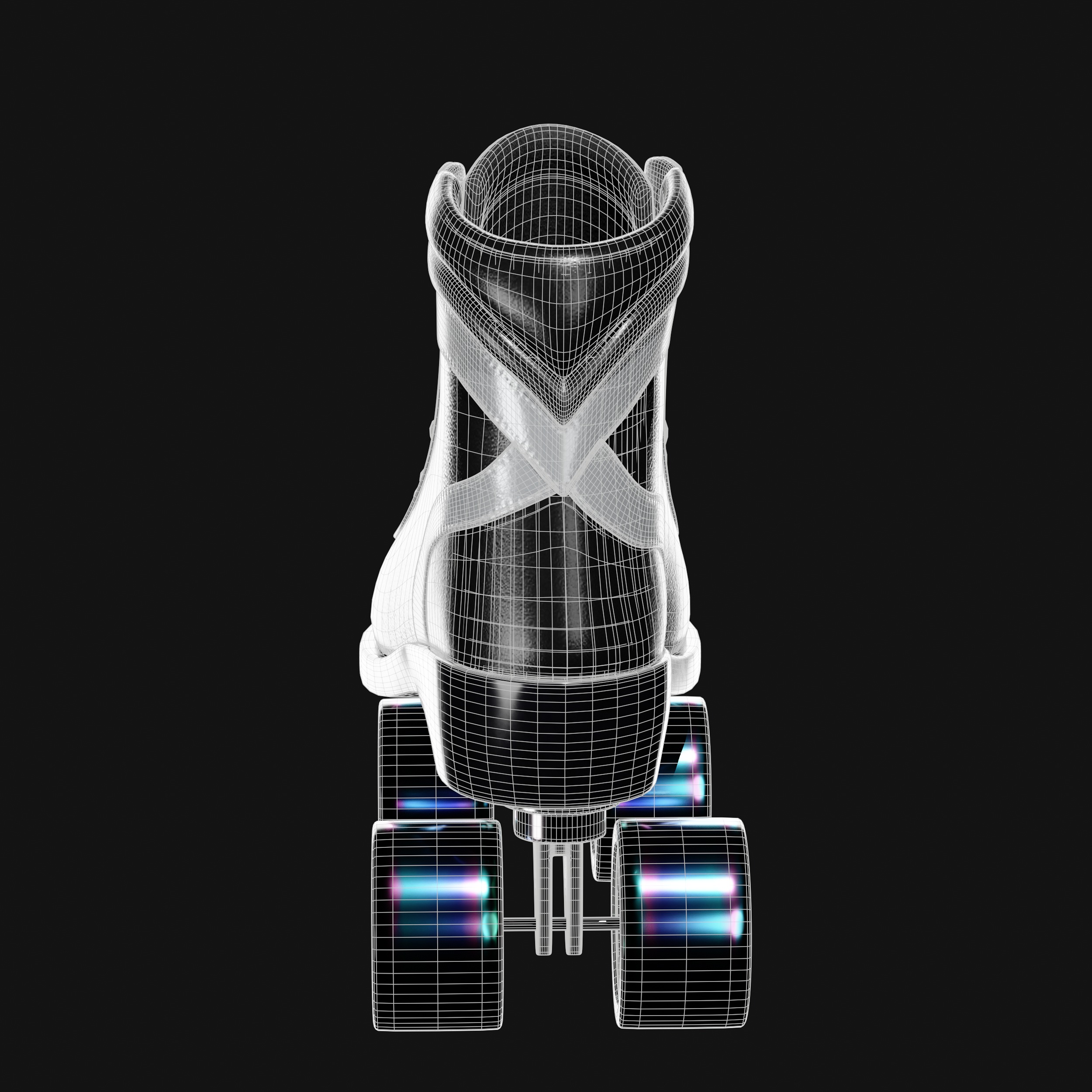 Quad Roller Skate 3D model_18