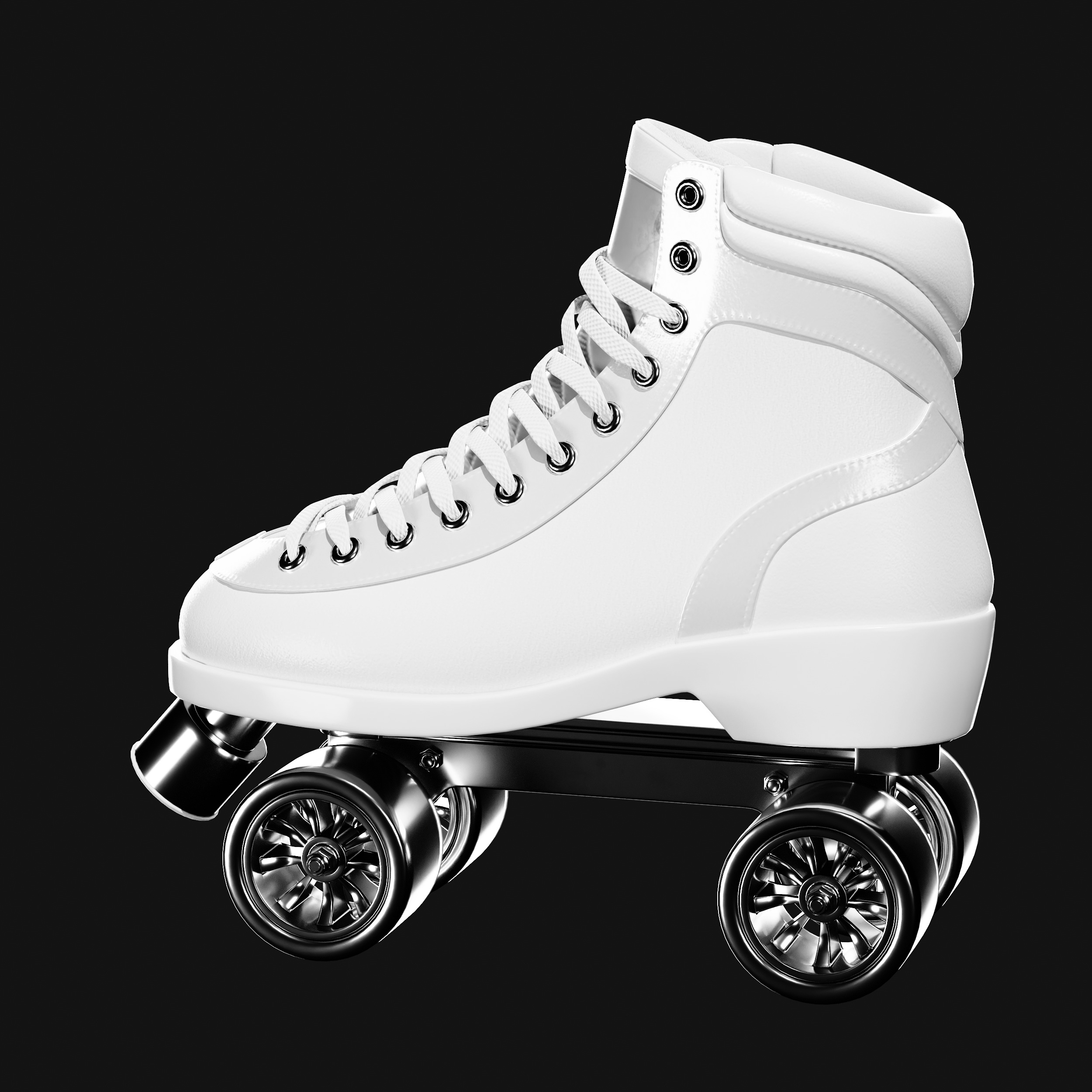 Quad Roller Skate 3D model_40