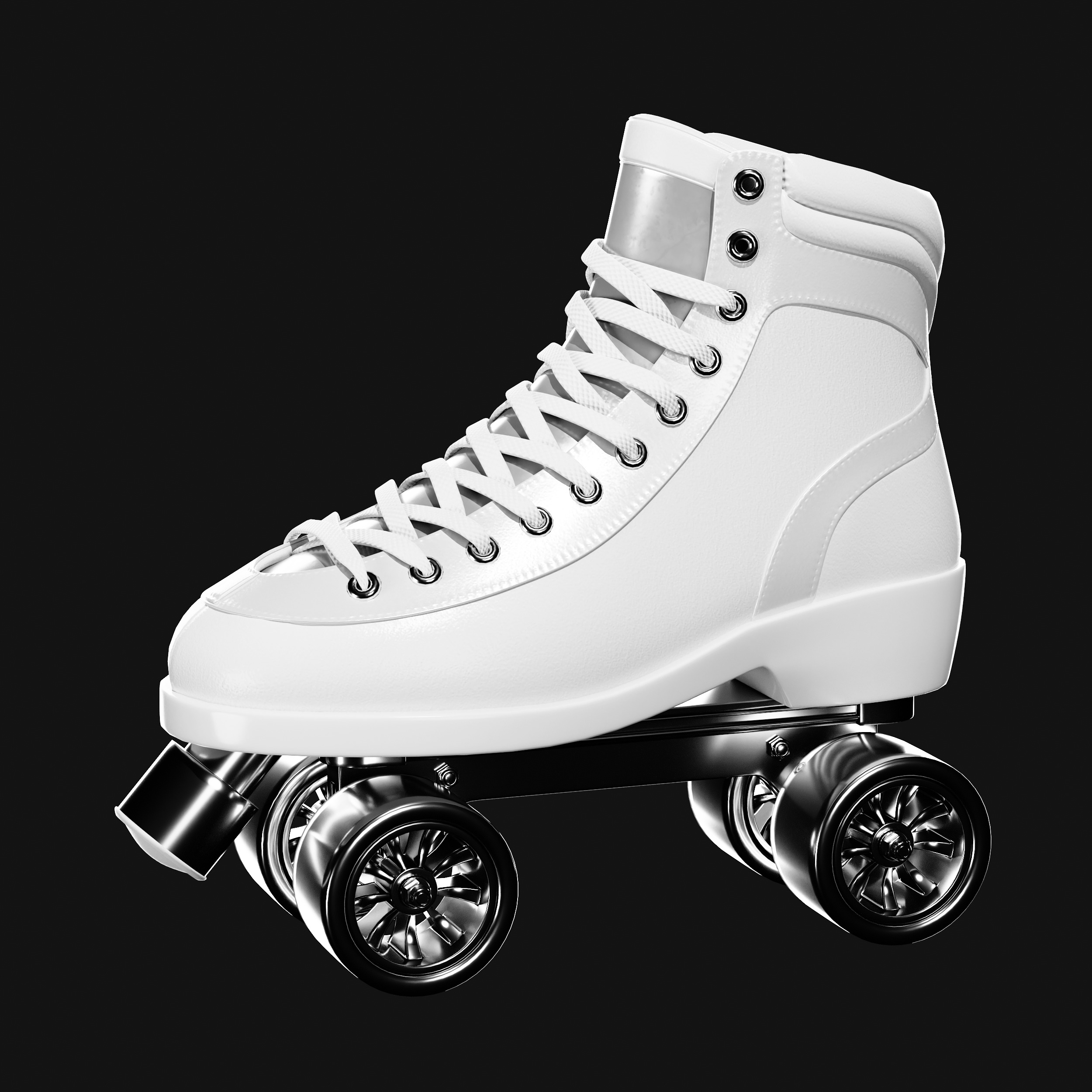 Quad Roller Skate 3D model_41