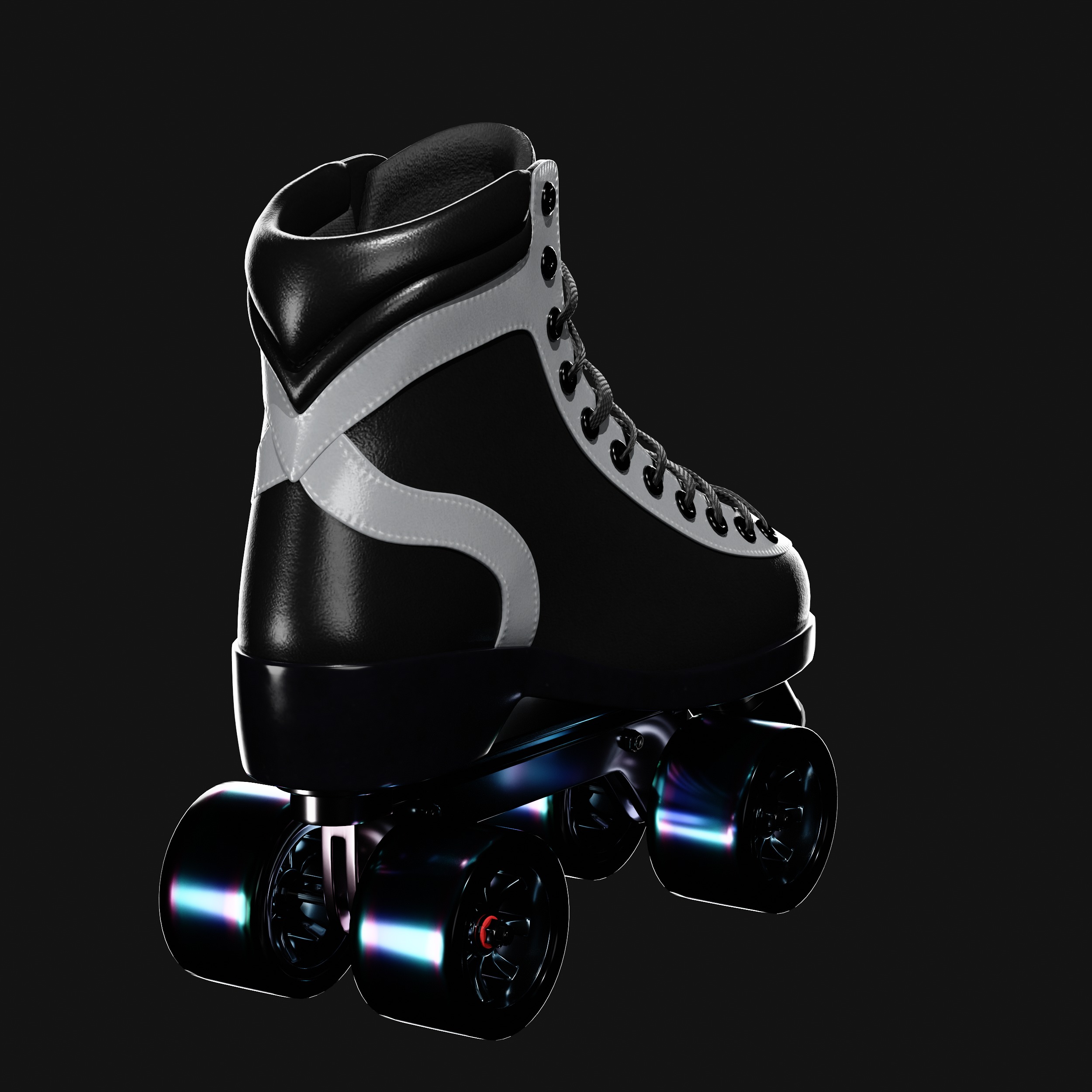 Quad Roller Skate 3D model_7